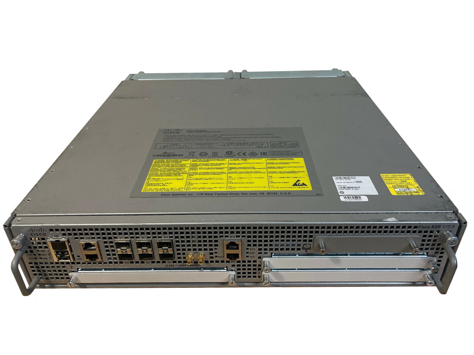 Cisco ASR 1002-X Router 6x 1GE SFP 16GB RAM 2x PSU Advanced IP Services