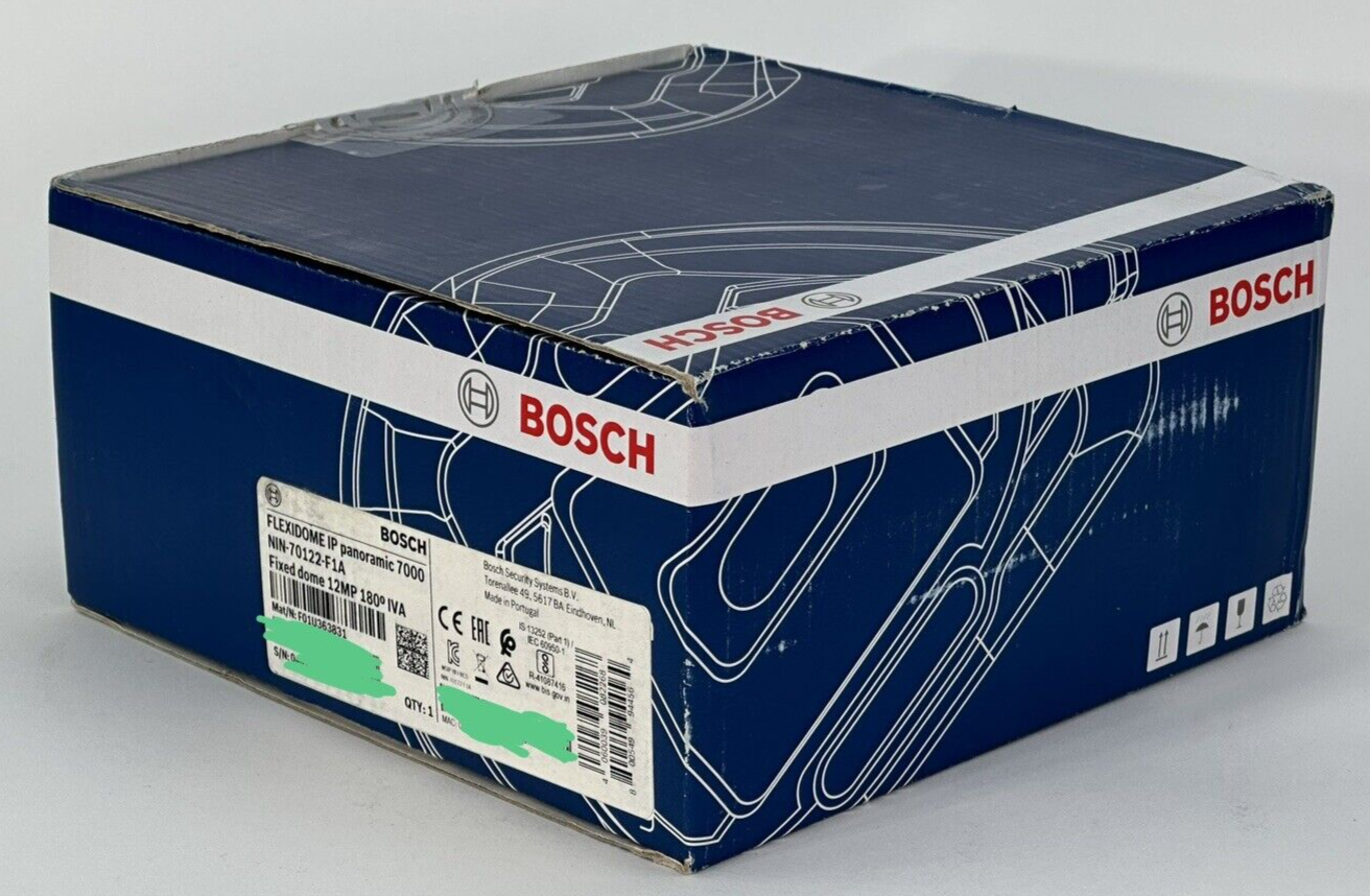 Lot of 6 Bosch NIN-70122-F1A IP 12MP 180 deg IVA Panoramic Camera Fixed Dome MP