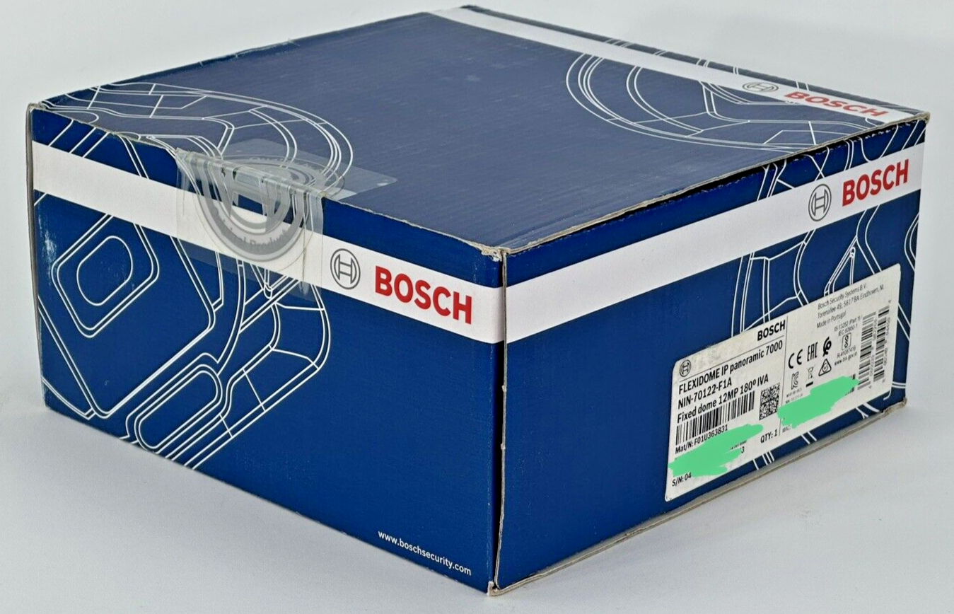 Lot of 6 Bosch NIN-70122-F1A IP 12MP 180 deg IVA Panoramic Camera Fixed Dome MP
