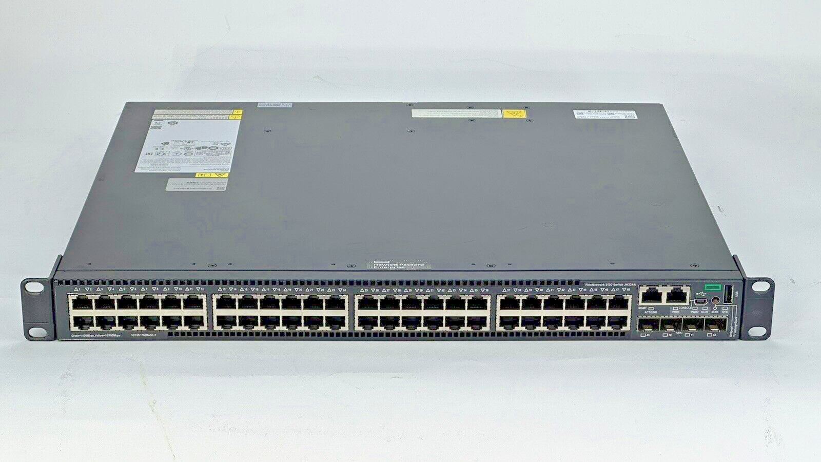 HPE FlexNetwork 5130 JH324A 48G 4xSFP+ 1-Slot HI 48x Gigabit 4x 10GbE 2x Fans 2x PSU L3