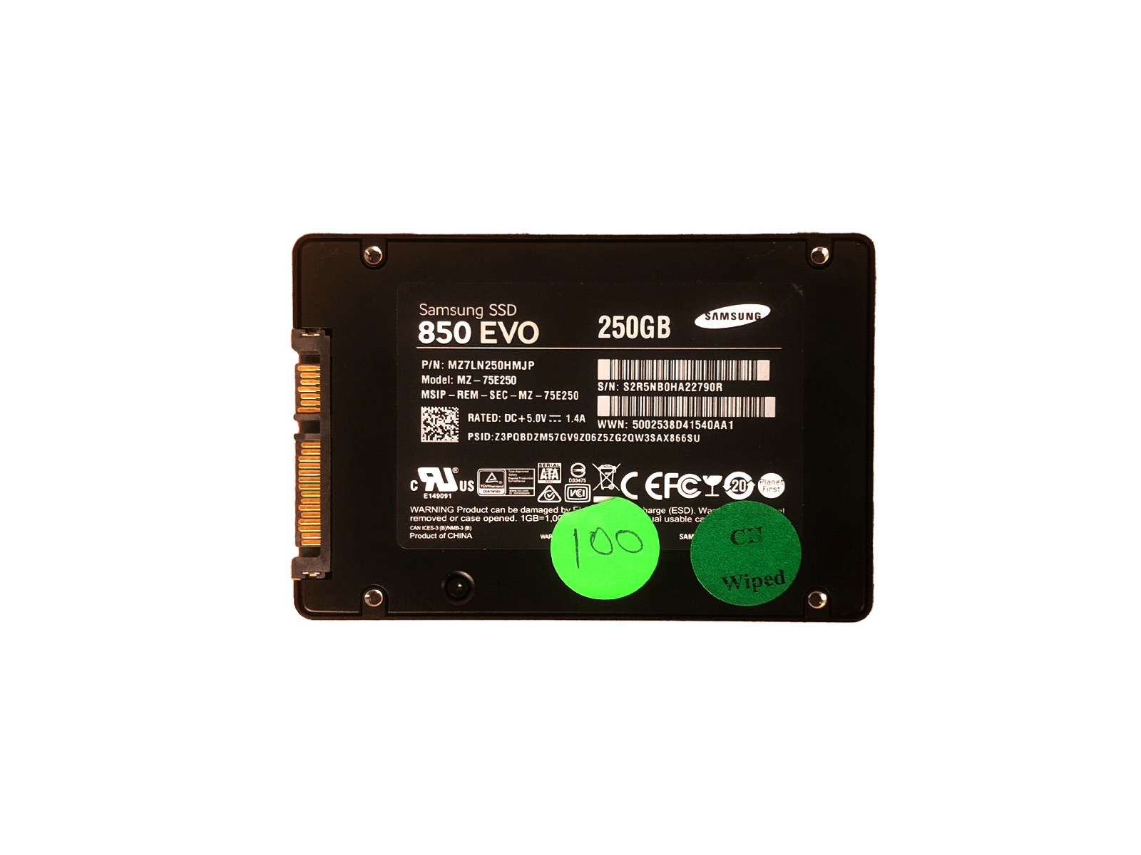 Samsung MZ-75E250 250GB SATA 6Gb/s 2.5" SFF SSD Solid State Drive