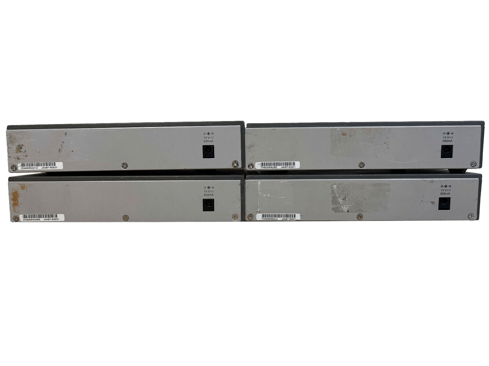 Lot of 4 HP ProCurve Switch 408 8 Port 10/100 RJ45 Fast Ethernet Switch