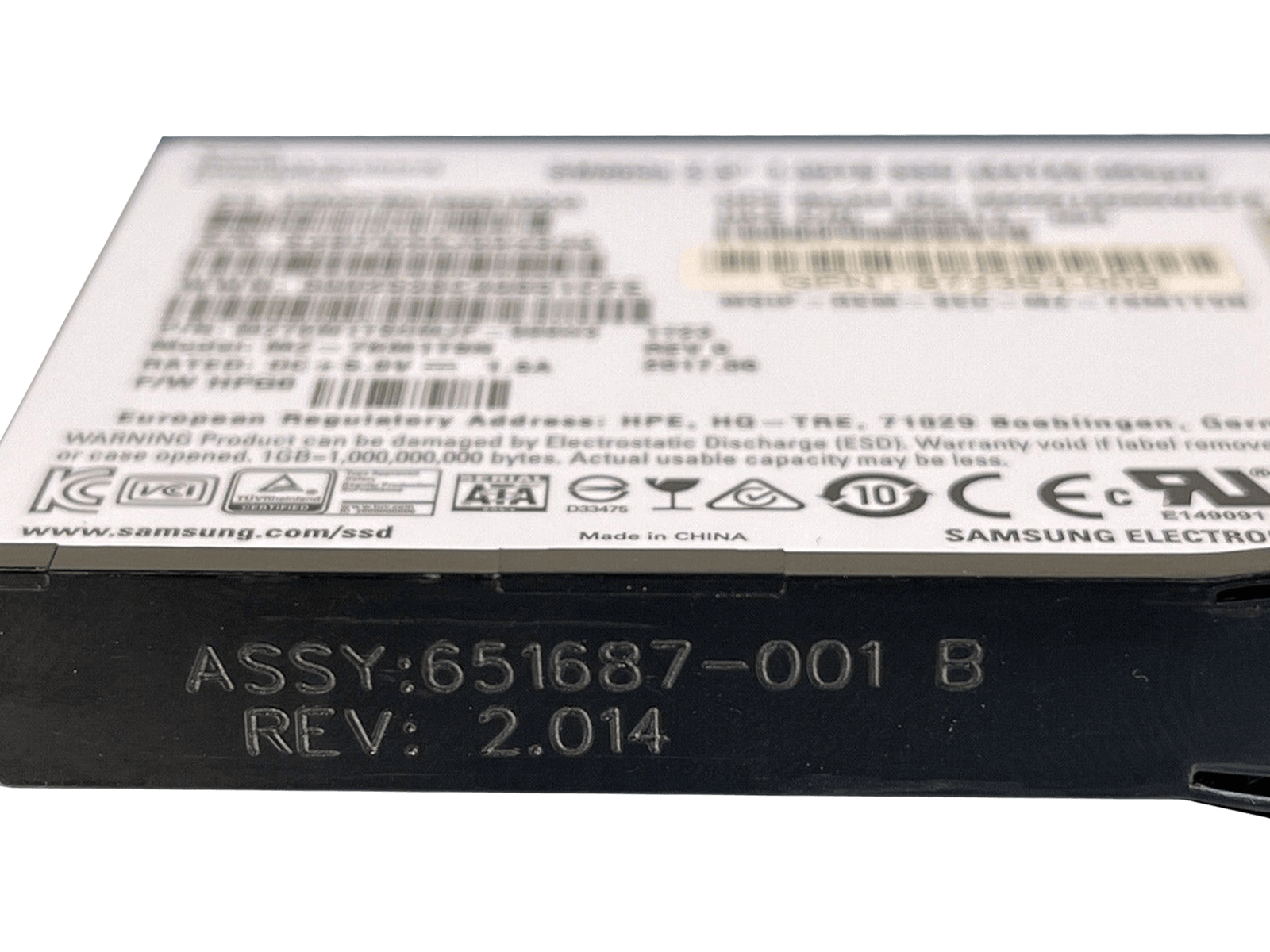 HPE 872522-001 1.92TB SATA 6Gb/s 2.5" SFF Mixed Use SC MLC SSD Solid State Drive