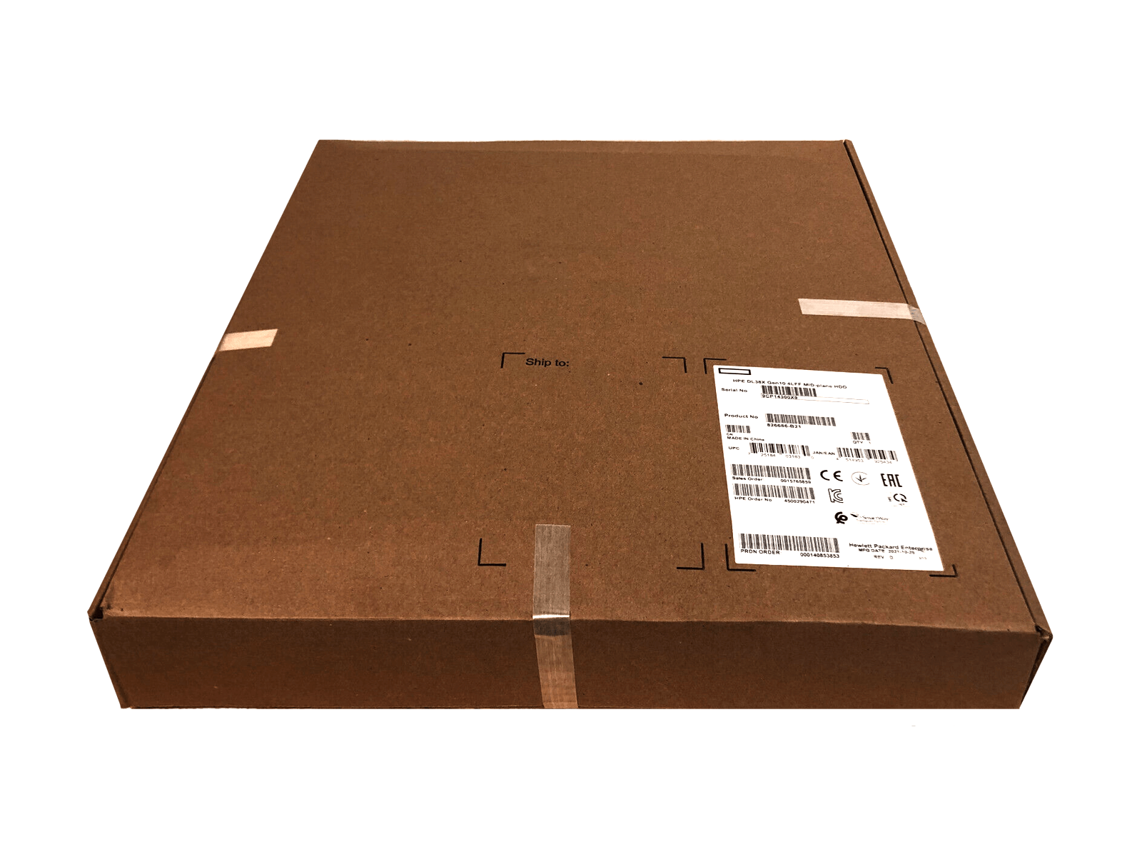 HPE 826686-B21 DL38X Gen10 4LFF Midplane/Midbay SAS/SATA HDD KIT ProLiant DL380.