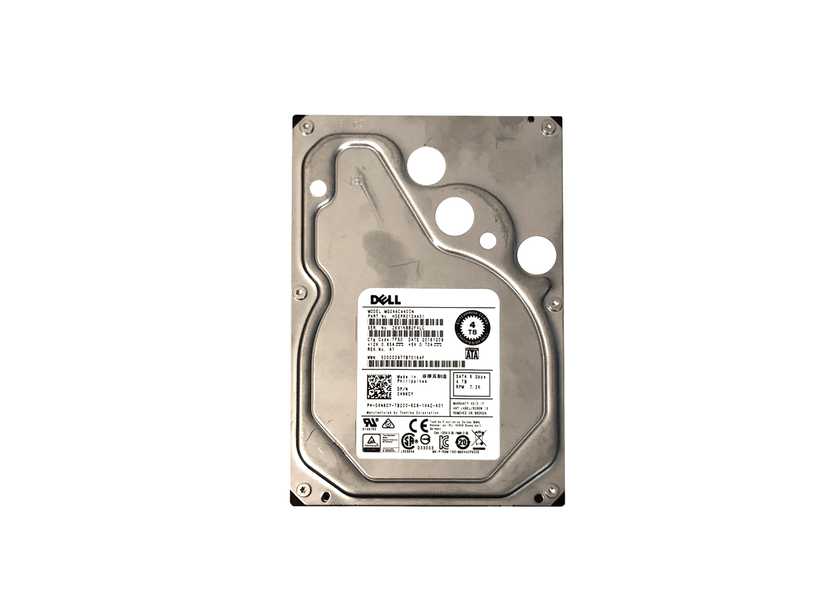 Dell 04N6CY 4TB SATA 6Gb/s 7.2K rpm 3.5" LFF 512n HDD Hard Disk Drive