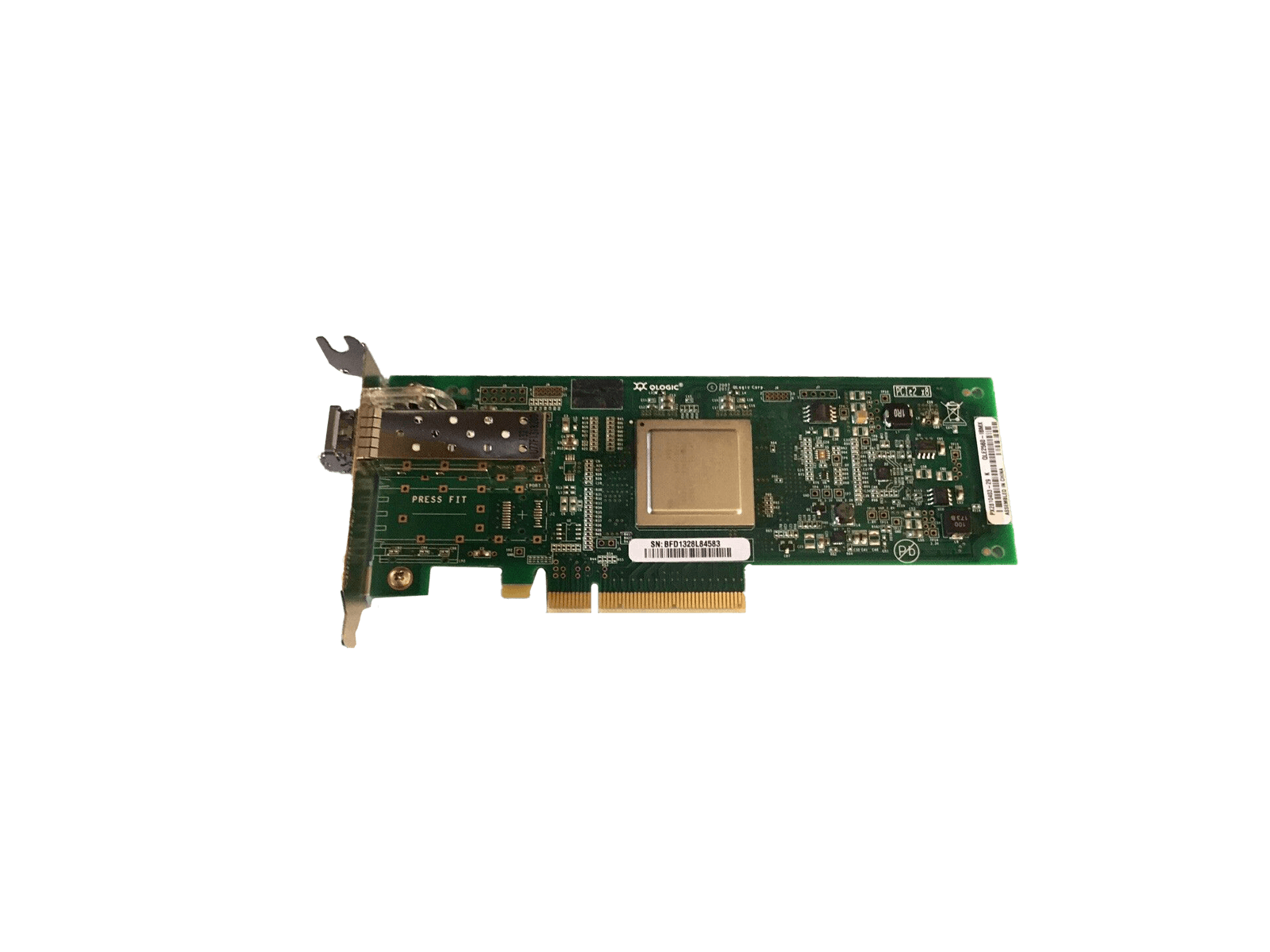 QLE2560-LNVX QLogic SanBlade 8Gb FC Single Port PCI-e HBA LP 1x 8Gb Transceiver PX2810403-29.