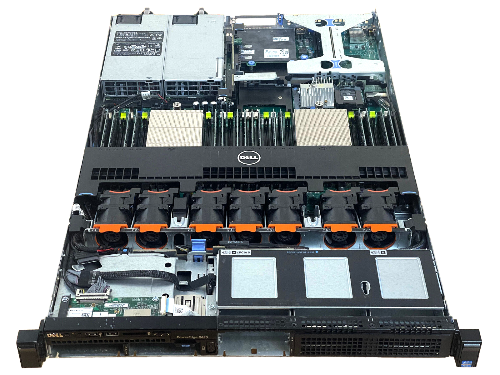 Dell PowerEdge R620 Server 2x E5-2690v2 10C 256GB H710P 4x 1GbE 2x 750W Bezel.