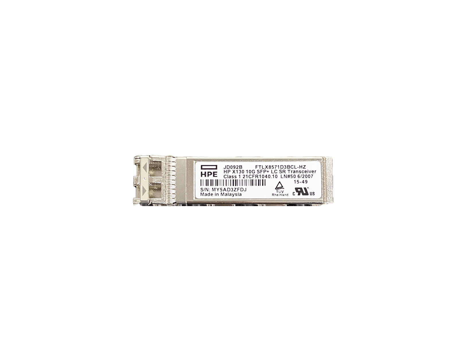 HPE JD092B X130 10G SFP+ SR LC-LC Multi-Mode MMF 850nm 300m Transceiver