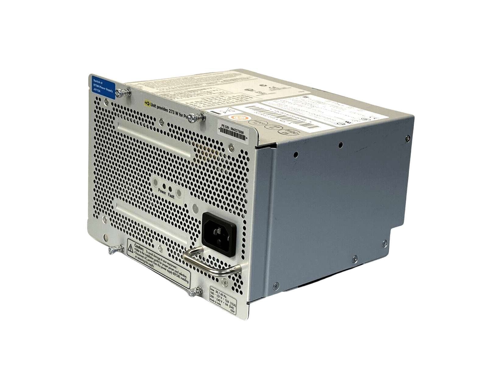 HP J8712A HPE ProCurve zl Switch 875W PoE 273W Power Supply J8712A PSU 100V-240V.