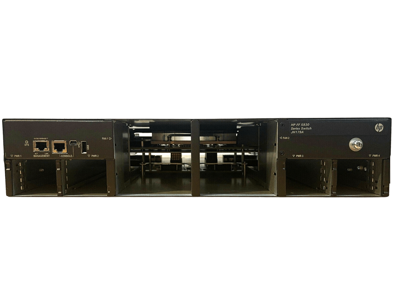 HPE JQ041A FlexFabric 5930 4-slot Switch Chassis up to 32x 40GE 96x 1/10GbE 4/8Gb FC L3.