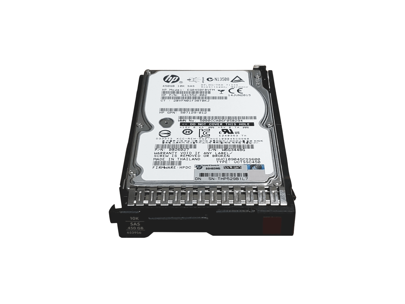 HP 653956-001 450GB SAS 6Gb/s 10K rpm 2.5