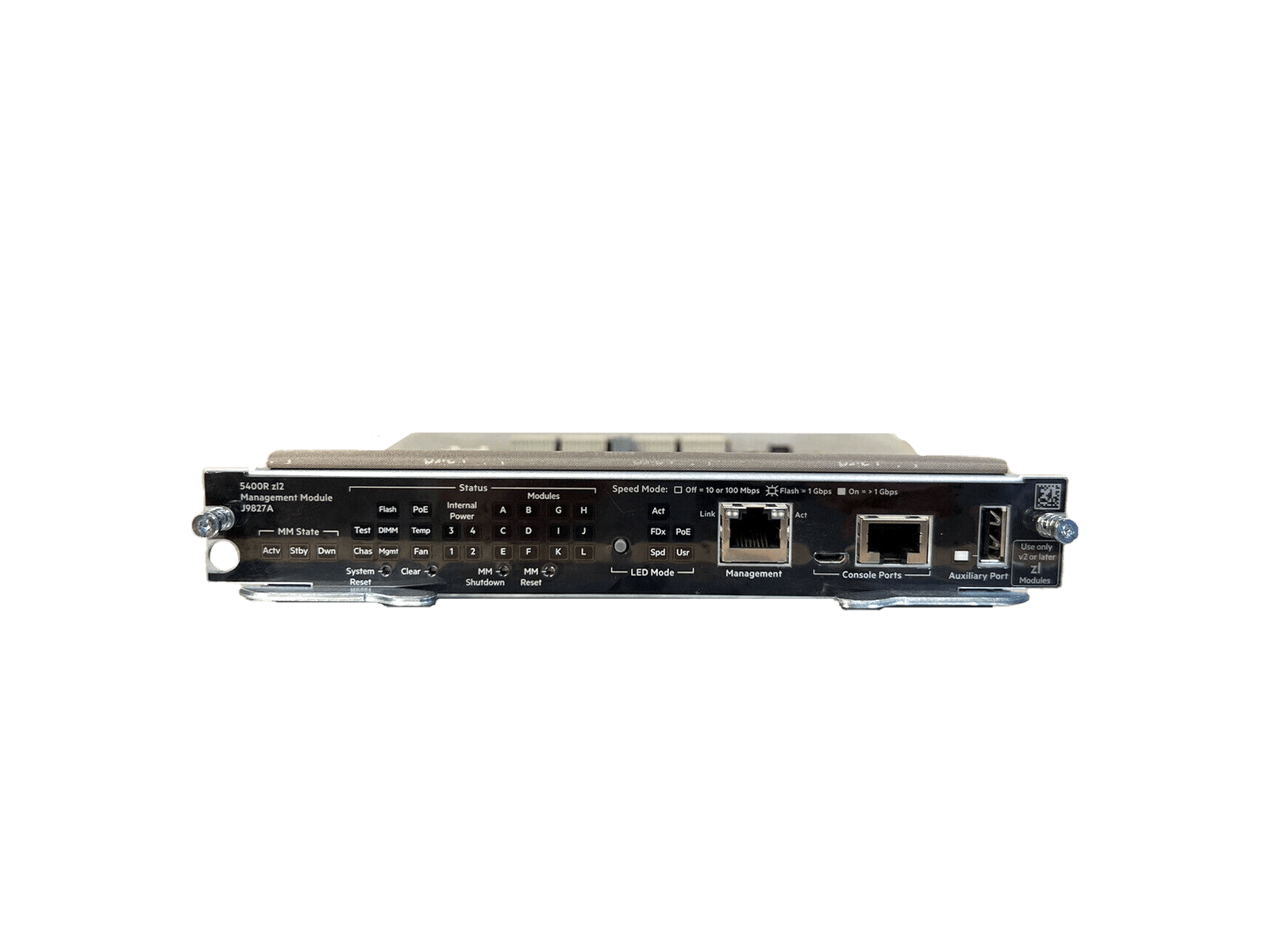 HP HPE 5400R J9827A ZL2 Management Module 4GB RAM 1GB SD 5066-2201.