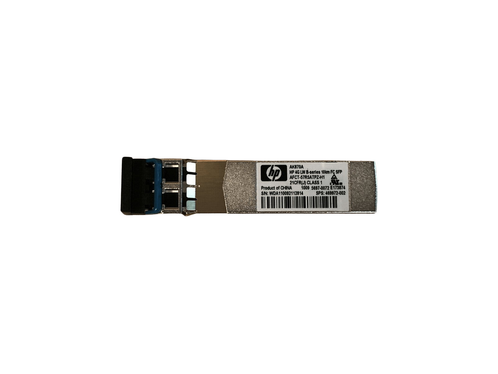 HP AK870A B-Series 4G LW SFP FC LC-LC SMF 1310nm 10km Transceiver