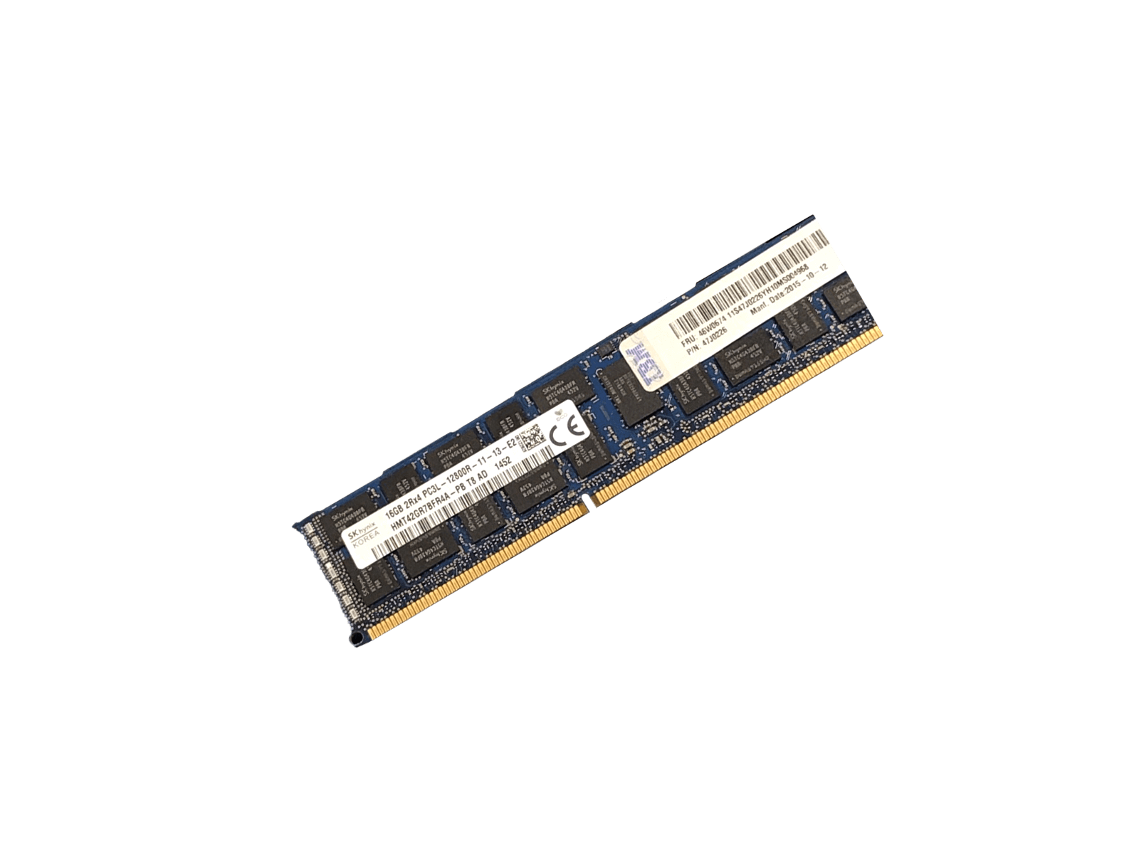 IBM 46W0674 1x16GB Dual Rank x4 DDR3 1600MHz RDIMM ECC CL11 Low Voltage Ram Memory