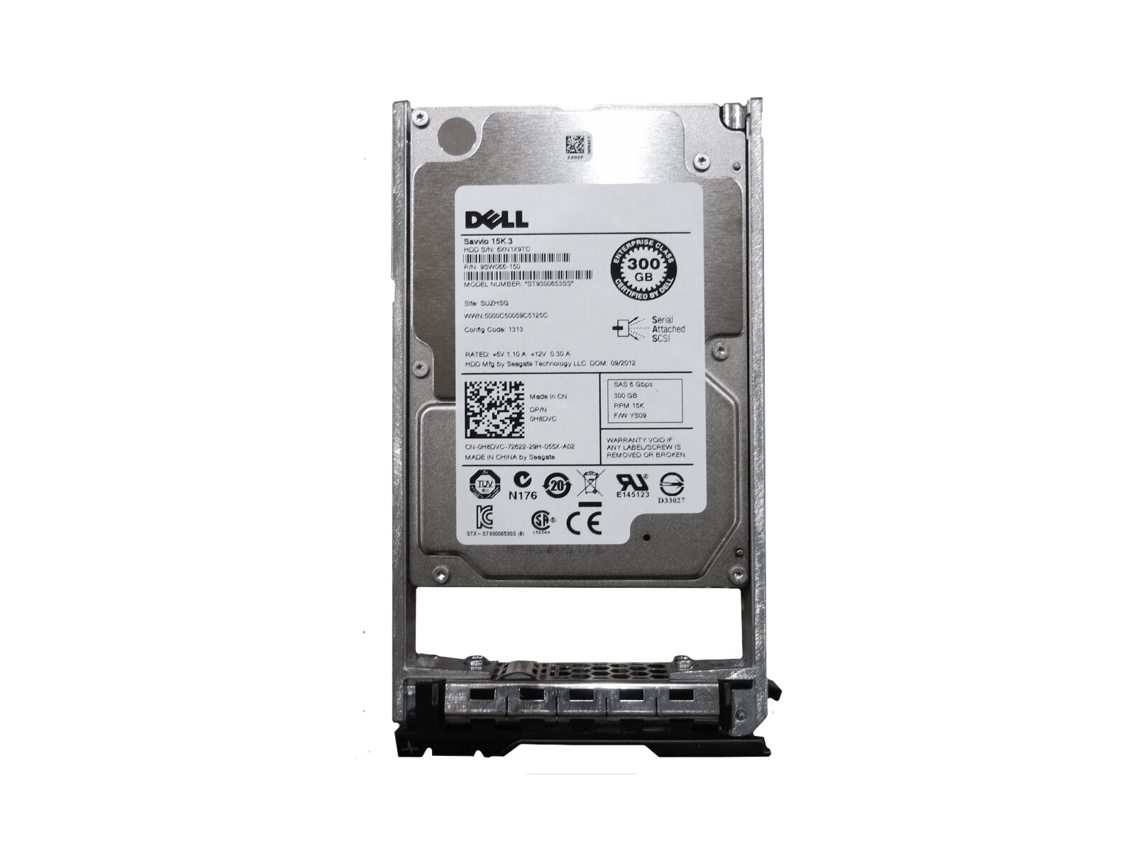 Dell 0NWH7V 0H8DVC 300GB SAS 6Gb/s 15K rpm 2.5" SFF HDD Hard Disk Drive