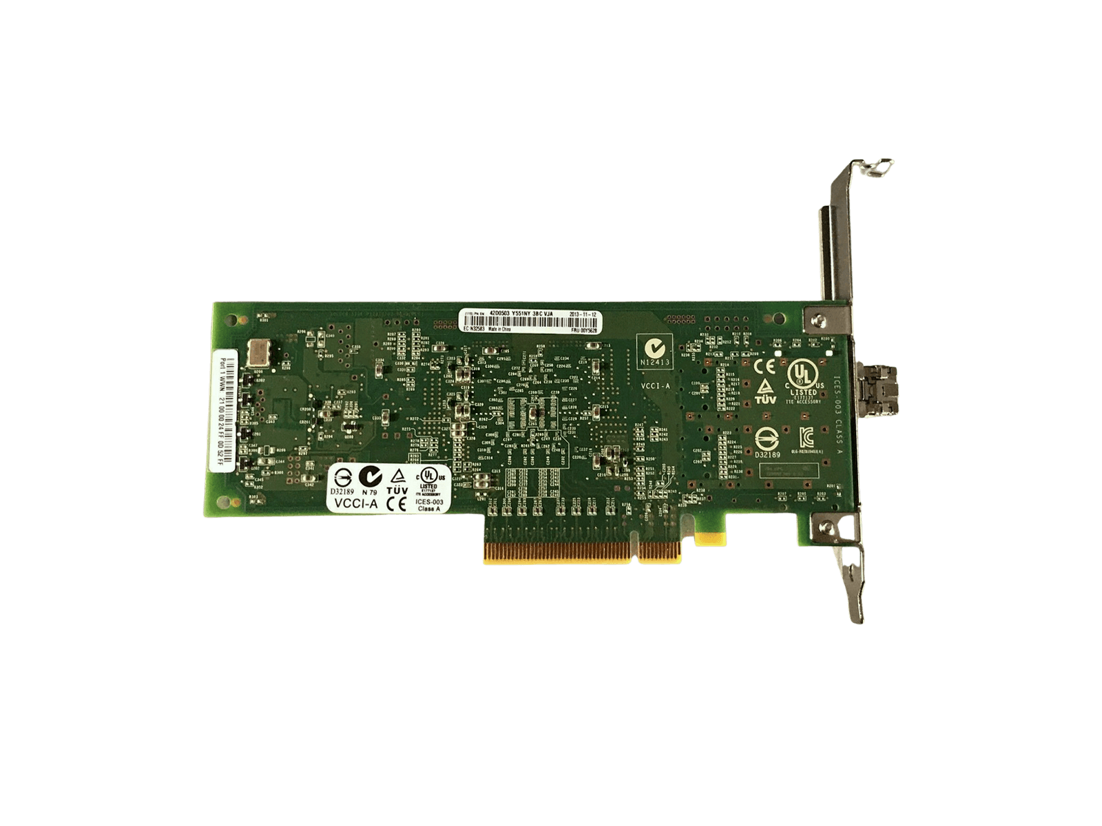 QLE2560 Lenovo IBM QLogic SanBlade 8Gb FC Single Port PCI-e HBA FH w/ 1x 8G SFP PX2810403-29.