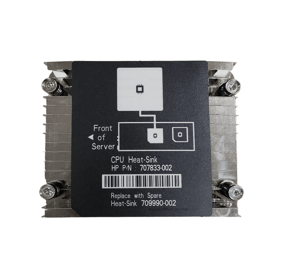 HP HPE Genuine Heatsink SL200 Series Gen8 707833-002 709990-002 Front G8.