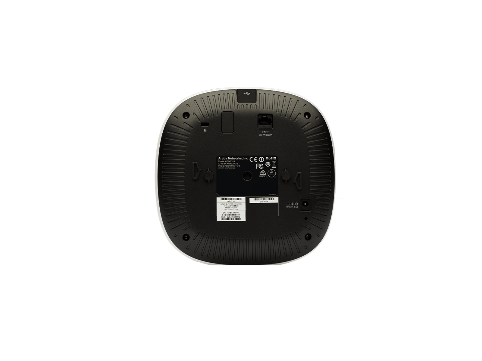 HPE JW795A Aruba AP-314 802.11n/ac Dual 2x2:2/4x4:4 MU-MIMO Dual Radio AP Access Point.