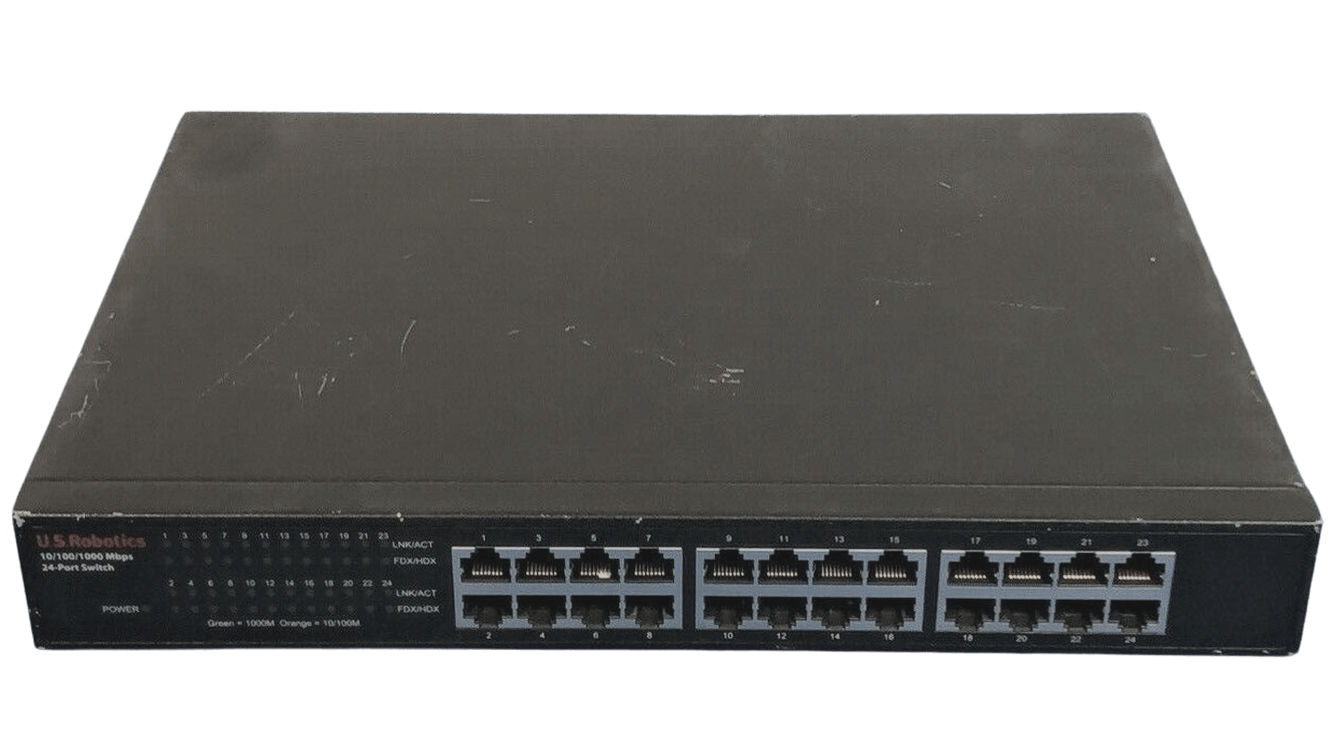 U.S. Robotics 24-Port Unmanaged Gigabit Ethernet Switch 10/100/1000 USR997931.