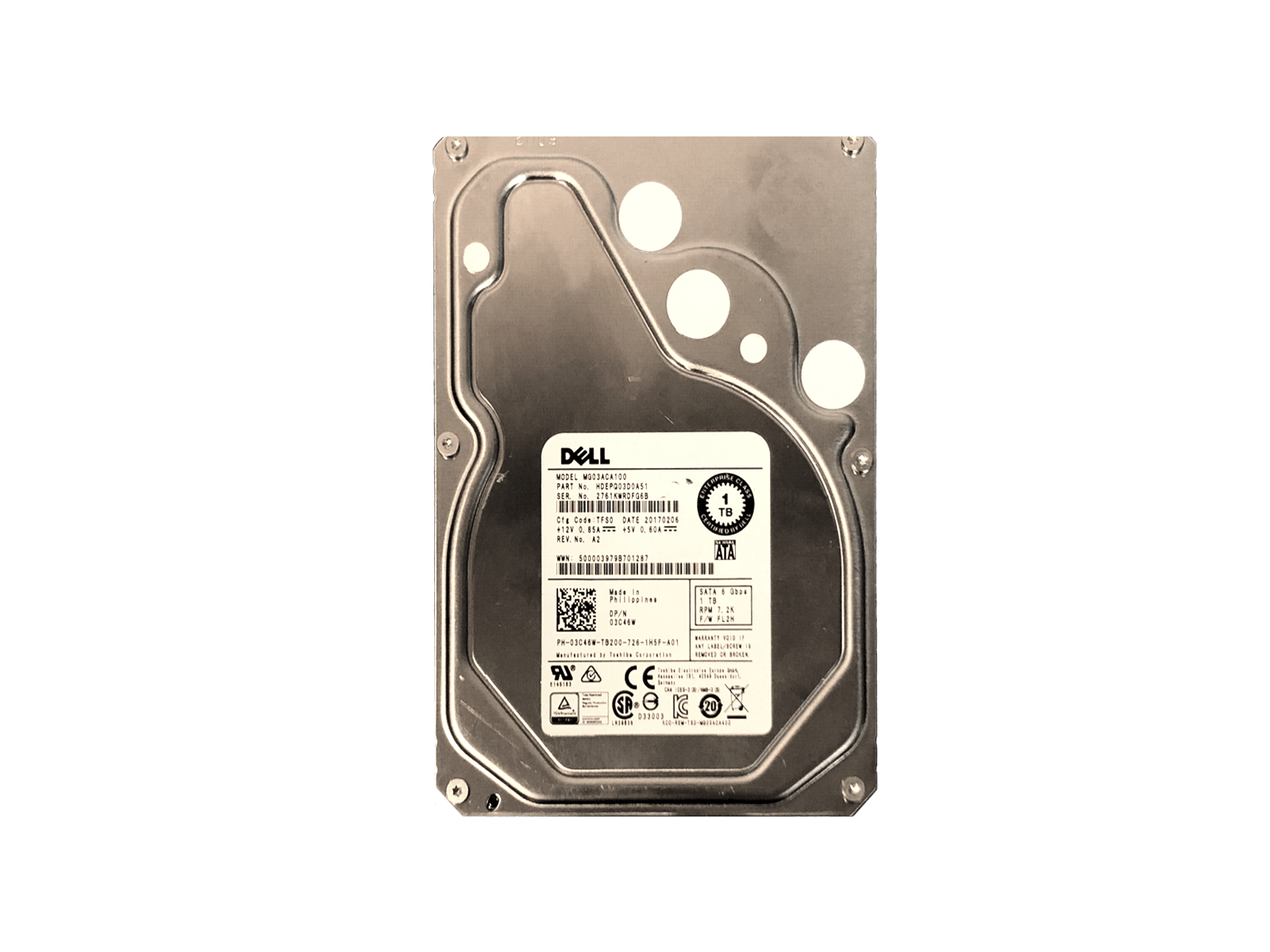 Dell 03C46W 1TB SATA 6Gb/s 7.2K rpm 3.5" LFF HDD Hard Disk Drive