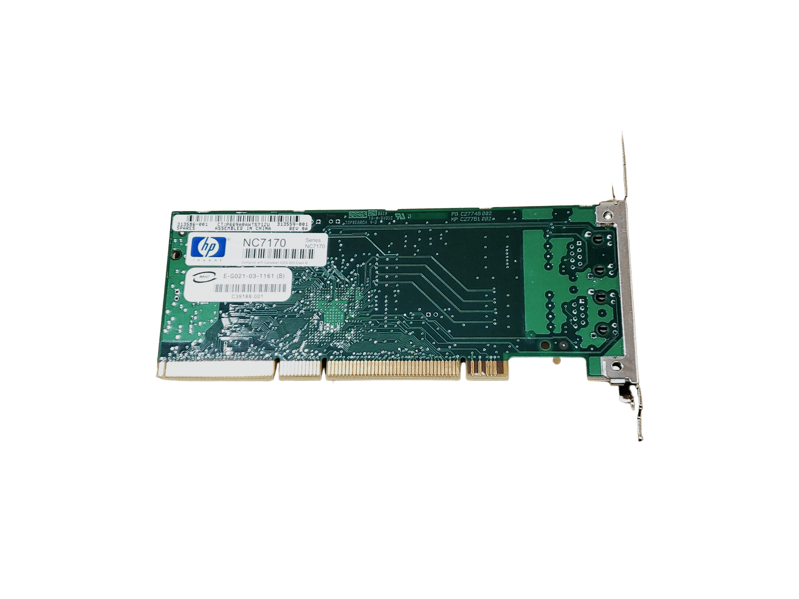 HP NC7170 Dual Port PCI-X 10 100 1000 Gigabit Adapter Card NIC RJ45 Full Height.