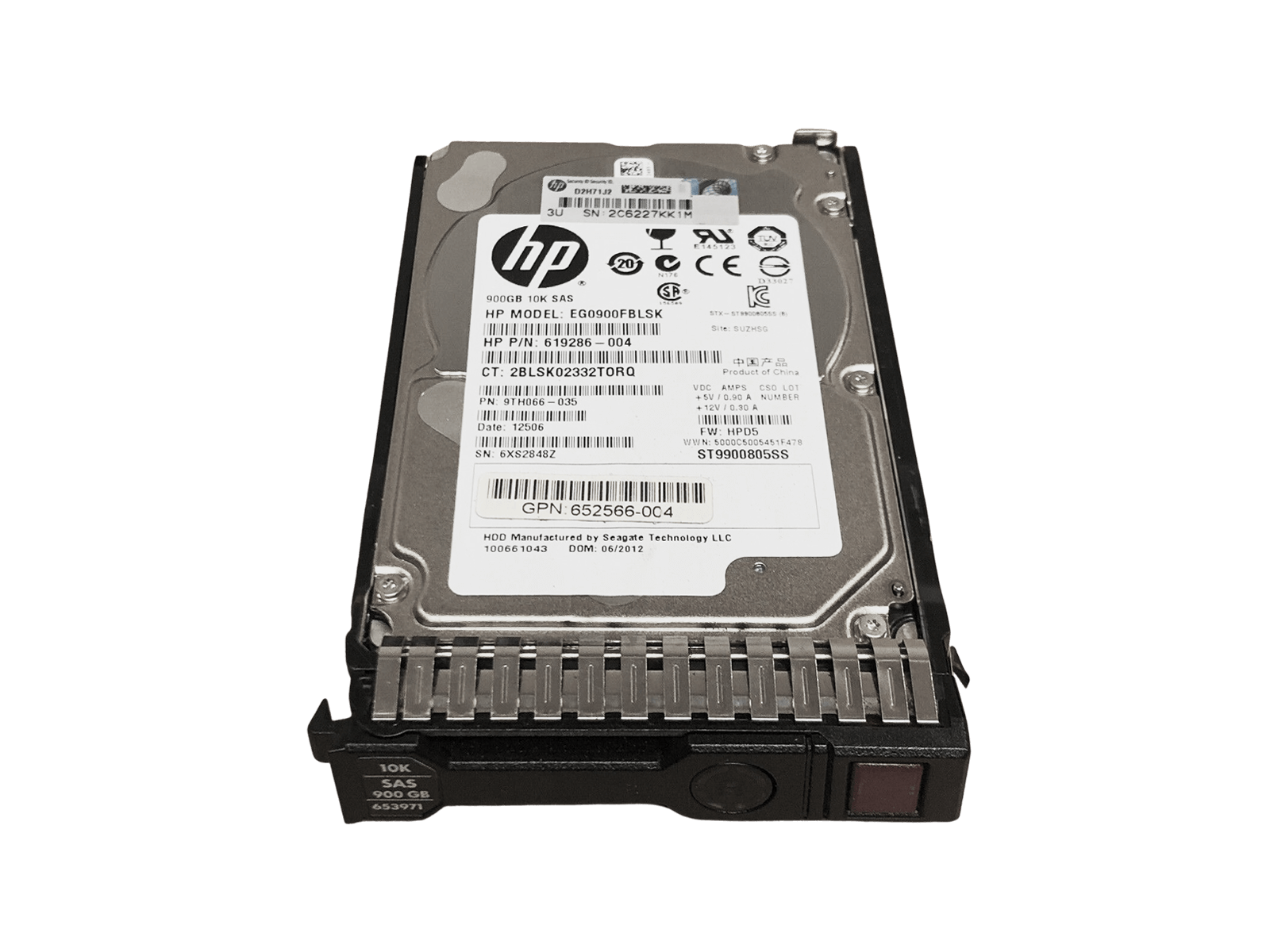 HP 653971-001 900GB SAS 6Gb/s 10K rpm 2.5" SFF HDD Hard Disk Drive