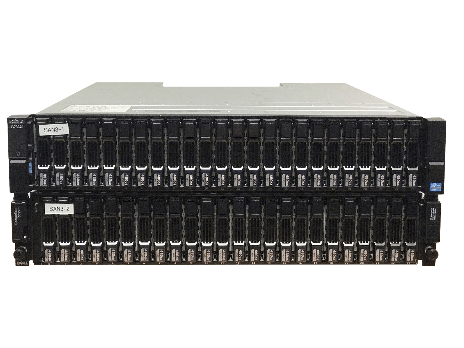 Compellent SC4020 Licensed 48x 480GB 12G SAS SSD All Flash 8Gb FC 23TB SC220.