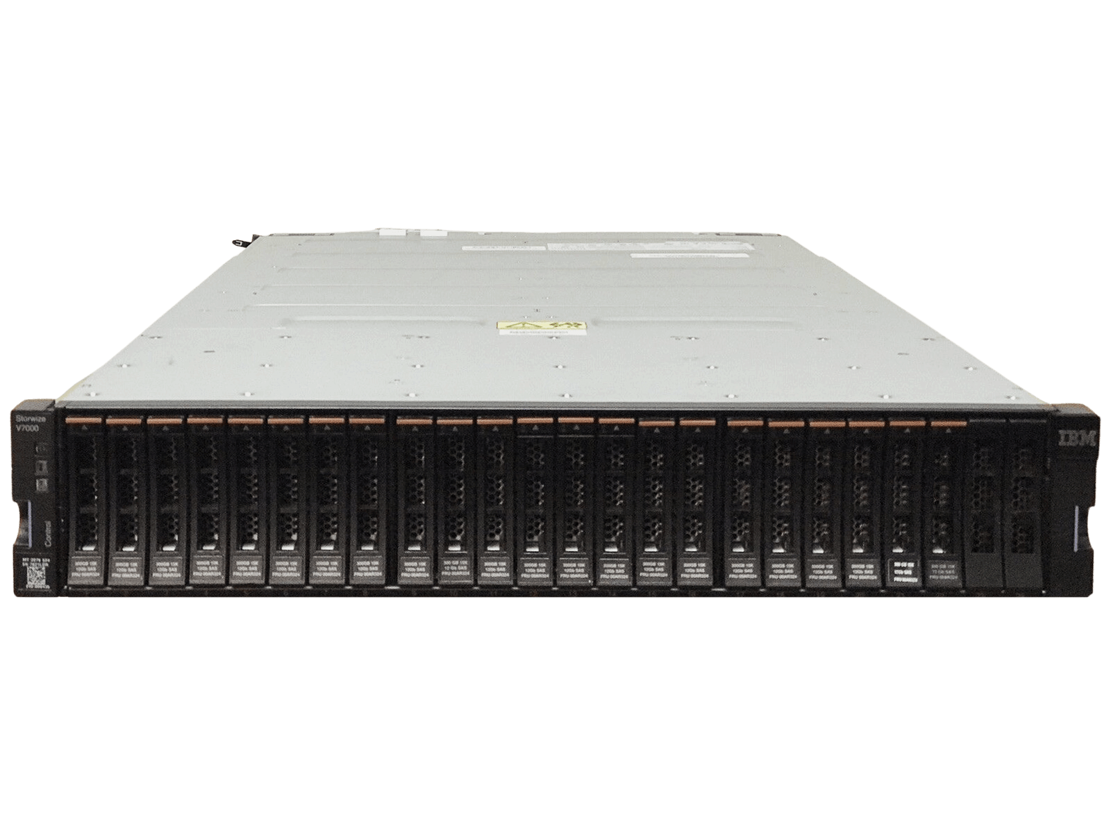 IBM Storwize V7000 Gen2 22x 300GB 15k Dual Nodes 64GB 8Gb FC 2x PSU Rails 24x G2.