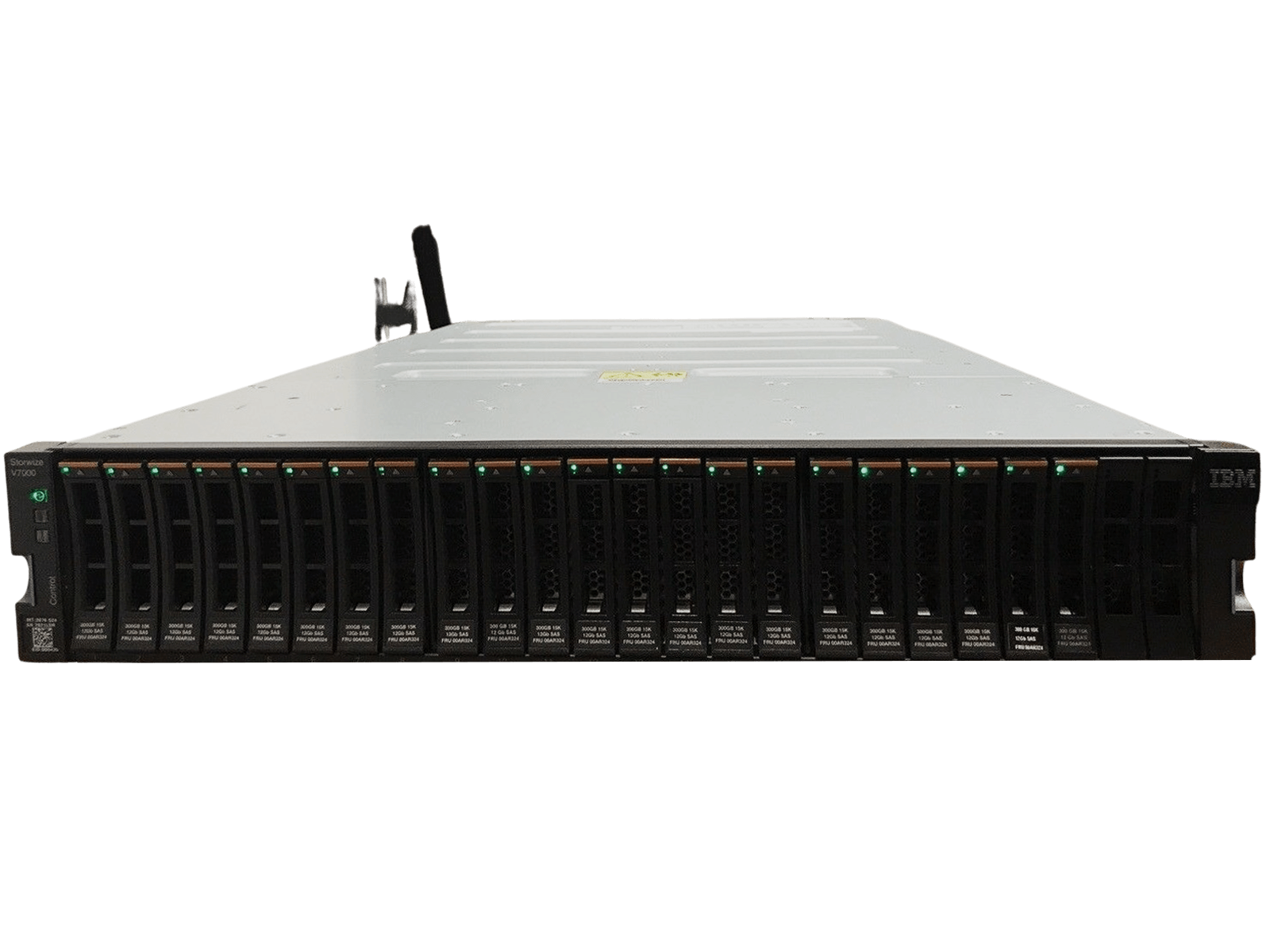 IBM Storwize V7000 Gen2 22x 300GB 15k Dual Nodes 64GB 8Gb FC 2x PSU Rails 24x G2.