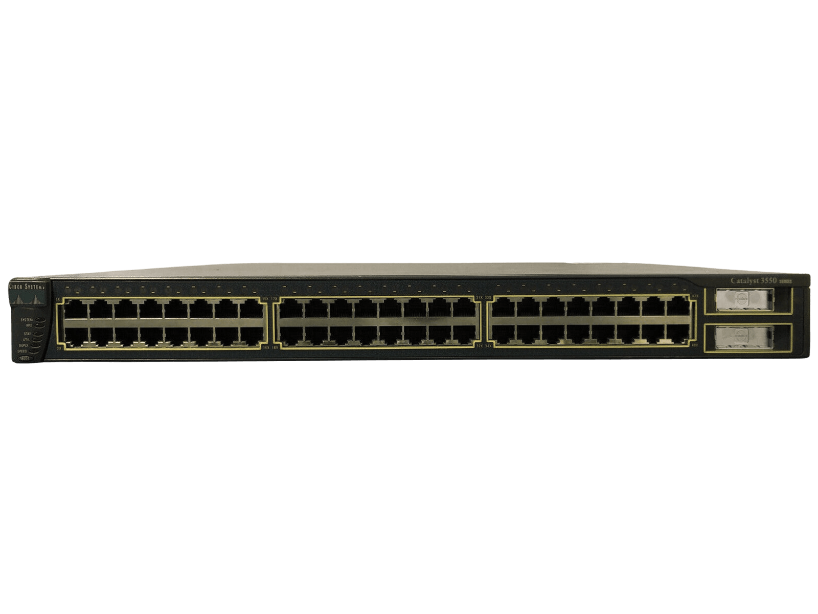 Cisco Catalyst 3550 WS-C3550-48-SMI Ethernet Switch 48x 10/100 RJ45 2x 1Gb GBIC.