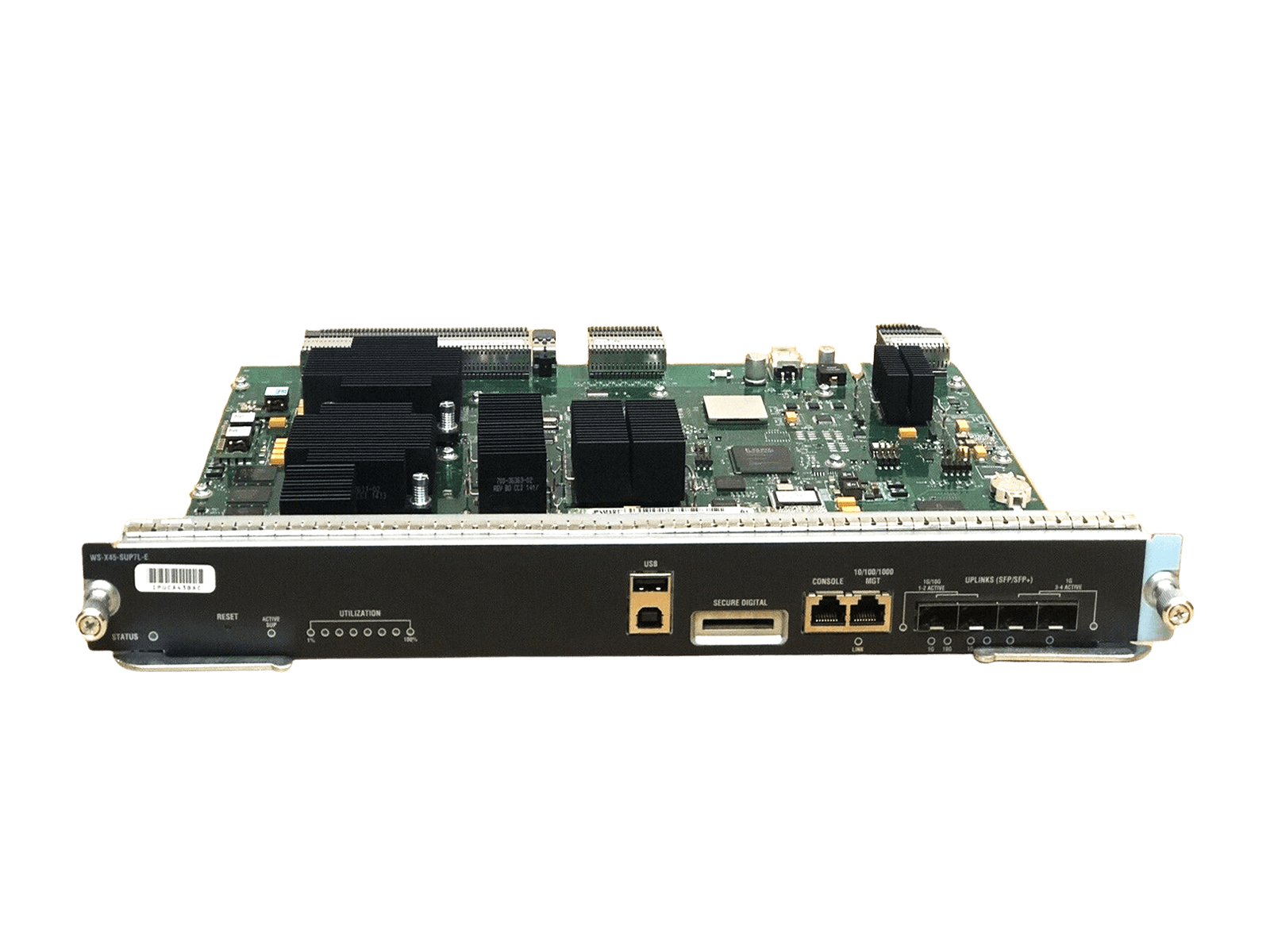 Cisco Catalyst 4500 E Series Supervisor Engine WS-X45-SUP7L-E 4x 10GE Uplinks.