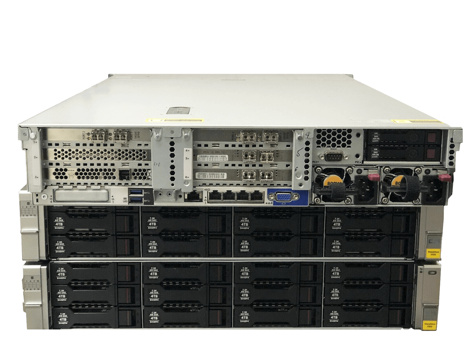 HP StoreOnce 5100 144TB Storage System iSCSI+FC Updated Licensed Cat+Sec+Repl.