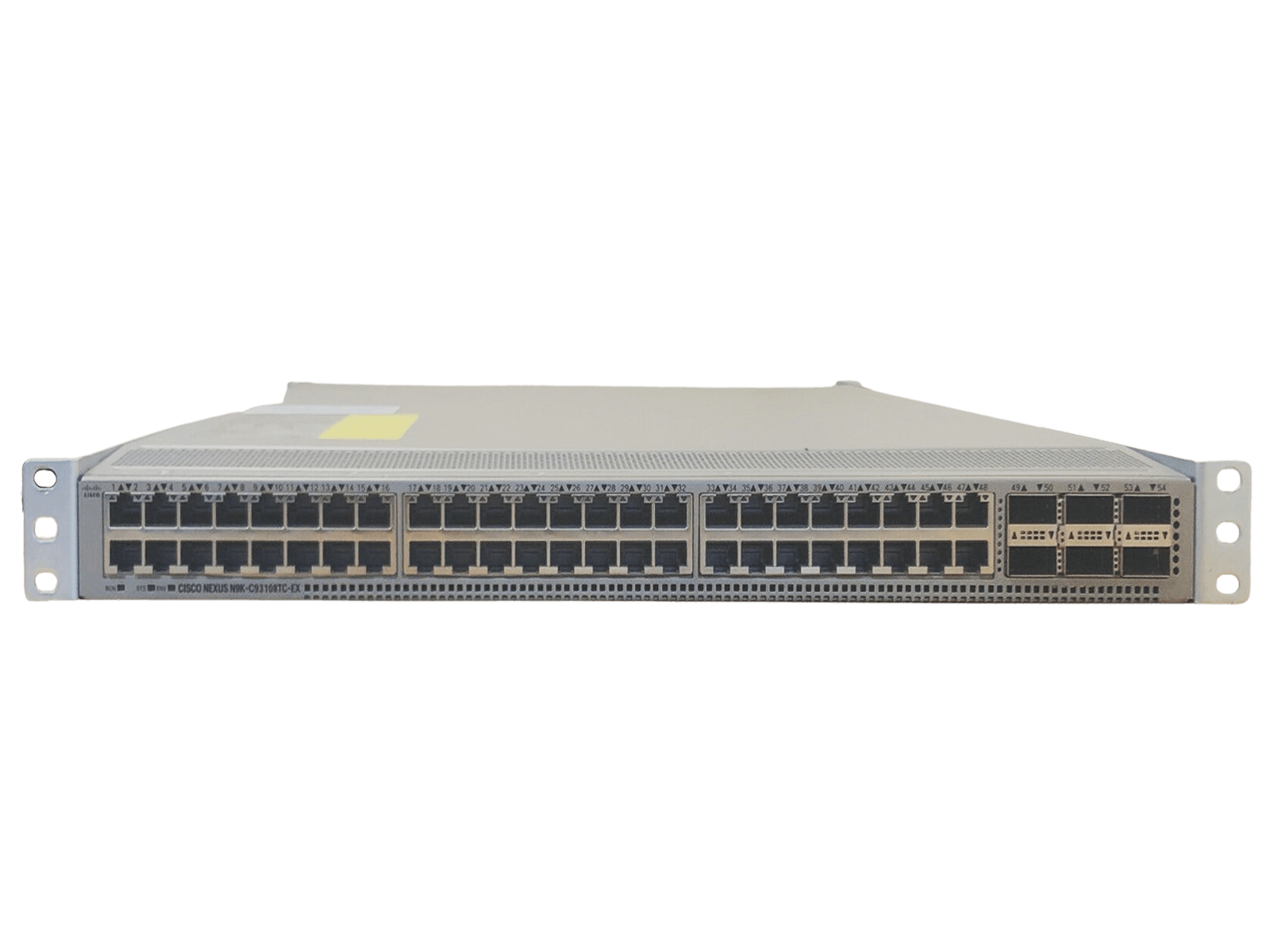 Cisco Nexus N9K-C93108TC-EX 48x 1/10GBASE-T RJ45 6x 40/100 Gbps QSFP28 ports PE.