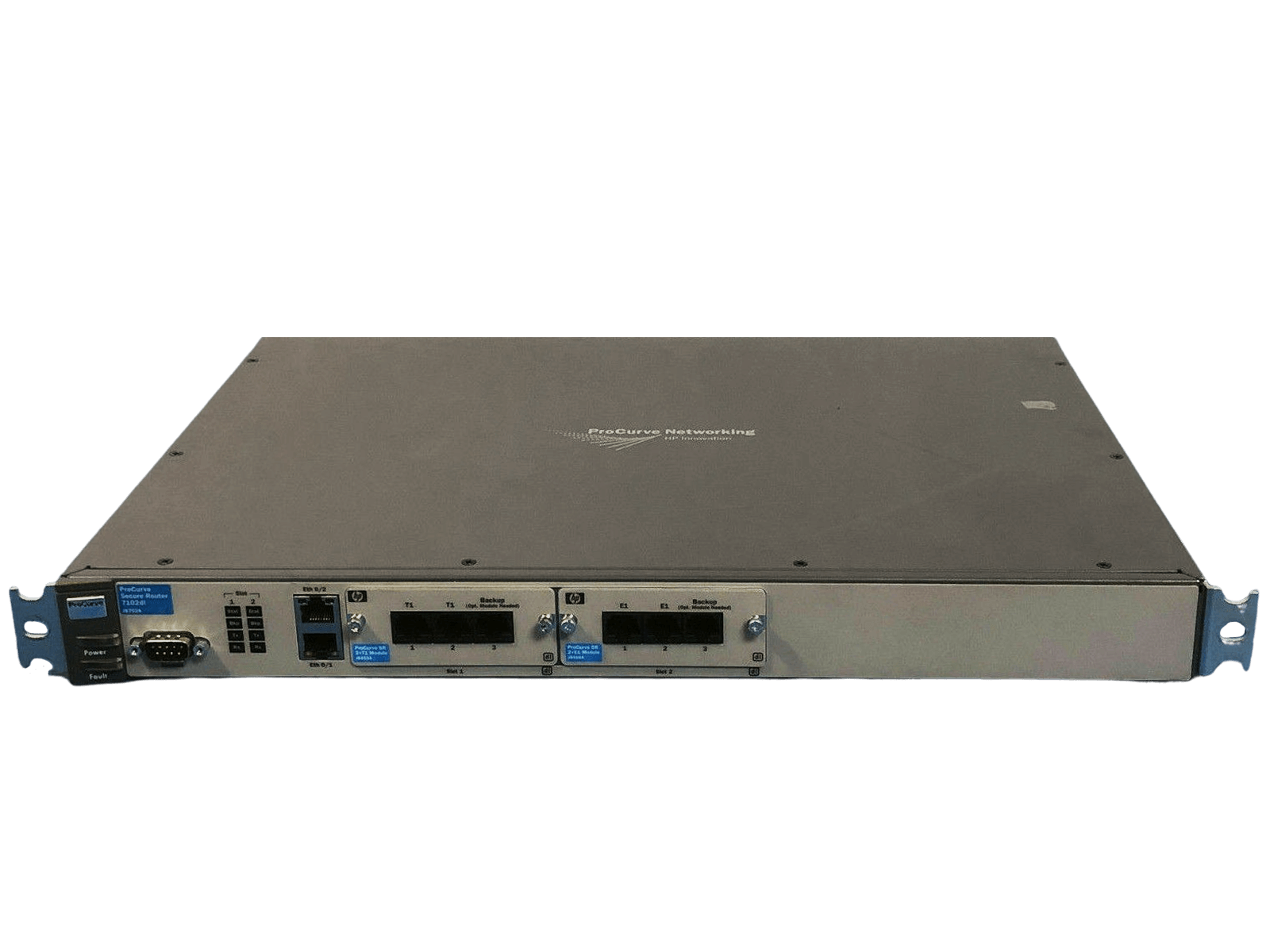 HP J8752A ProCurve Secure 7102dl Wired Router J8752A RJ-45 Ports J8456A J8453A T1 E1 SR.