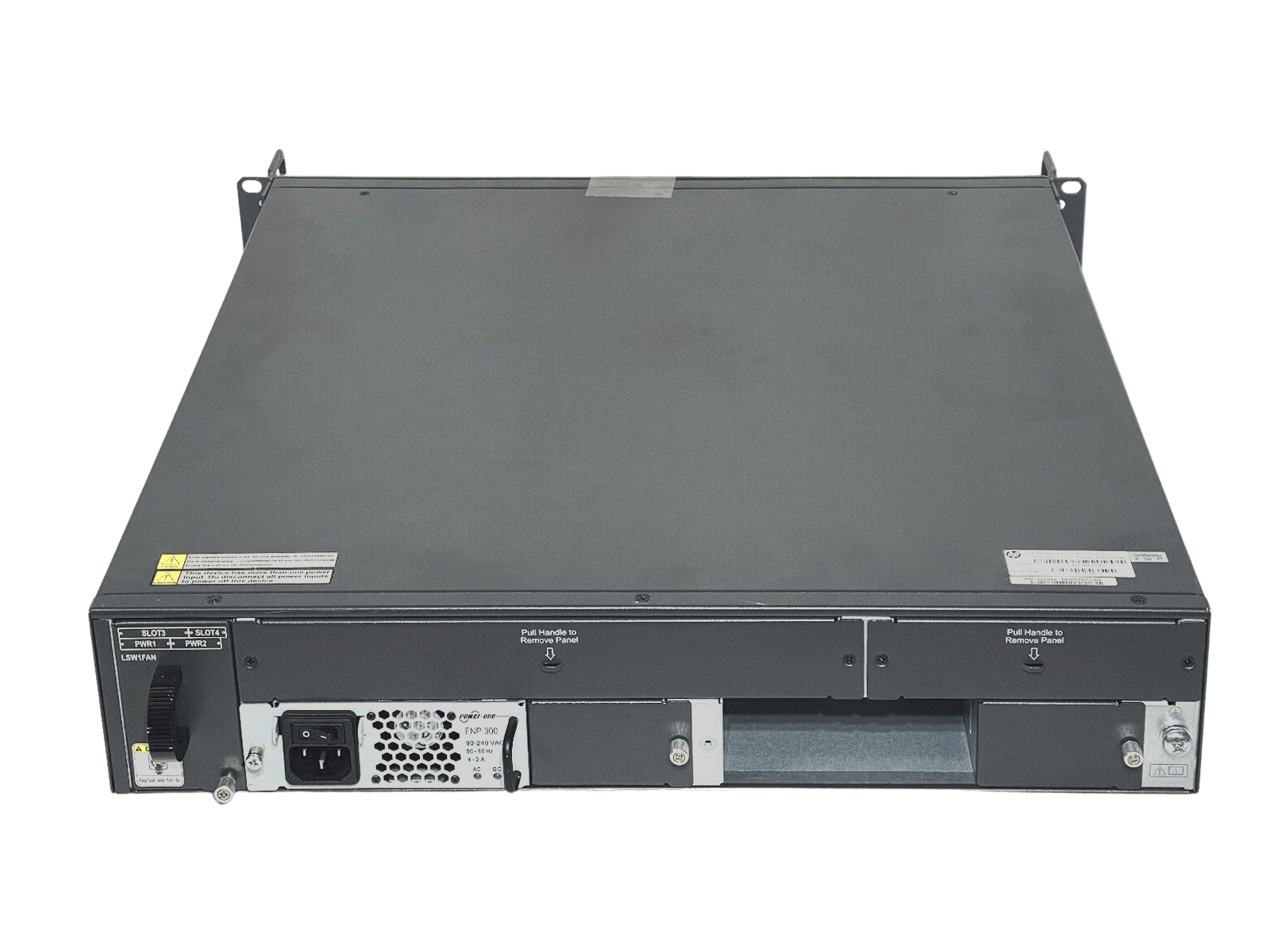 HPE JC101A FlexFabric 5800 48G POE+ 2-slot L3 Switch 48x RJ45 4x SFP Ears 1x PSU.