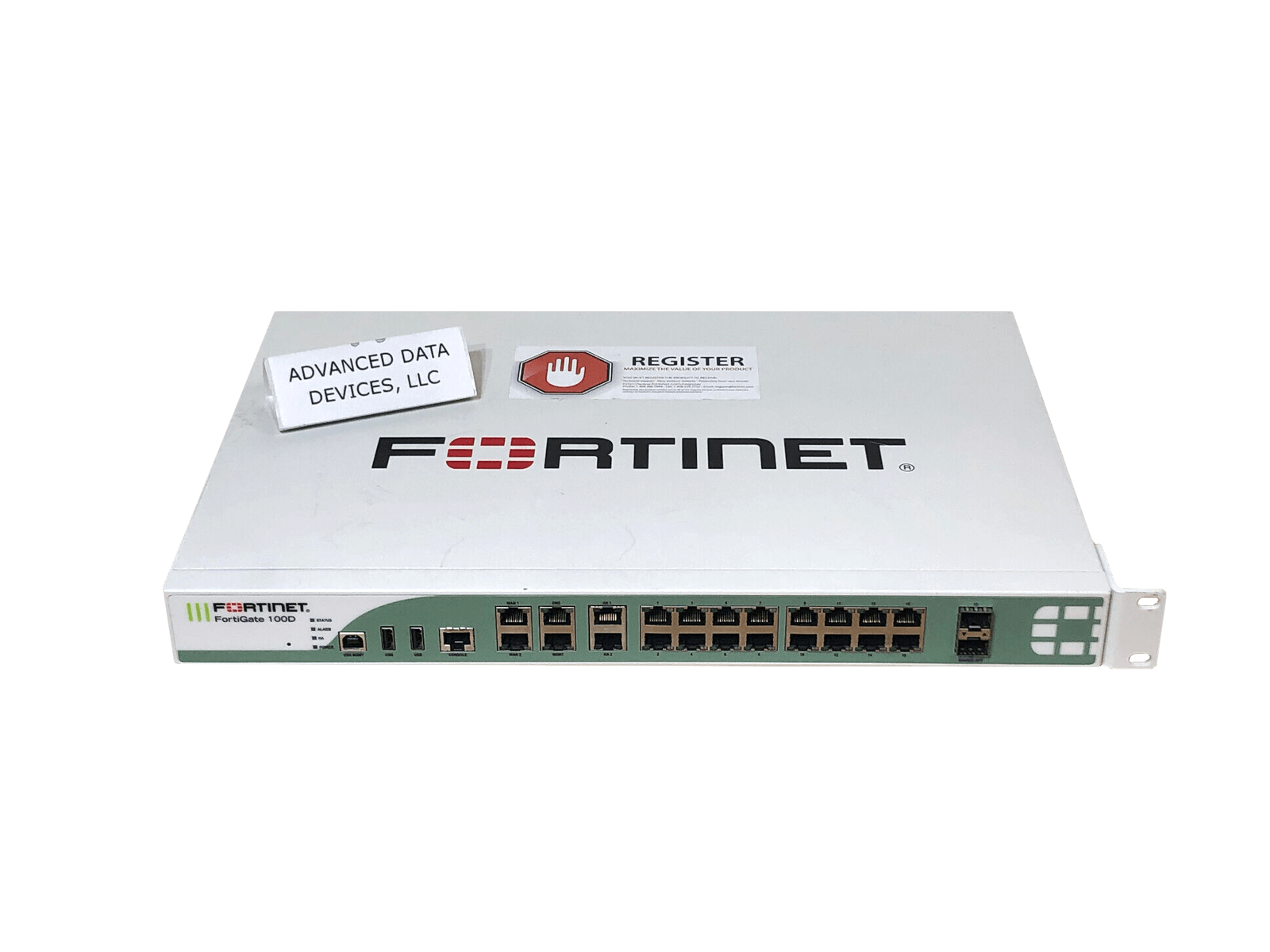 Fortinet FG-100D P11510-07-02 Fortigate 100D 20x RJ45 Ports 2x SFP Ports No License.