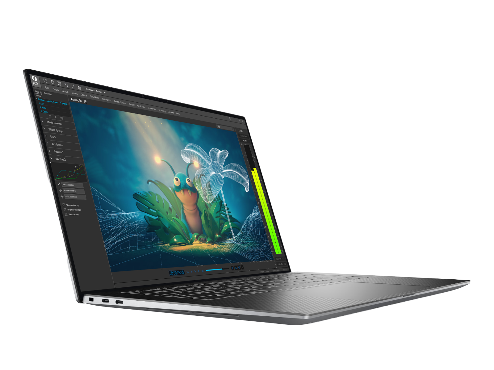 2022 Dell Precision 5570 15" Intel Core i7-12800H 512GB M.2 NVMe SSD 32GB DDR5 RAM nVidia A1000 4GB vRAM GPU 4K UHD+ Touch Screen 3840 x 2400 Laptop