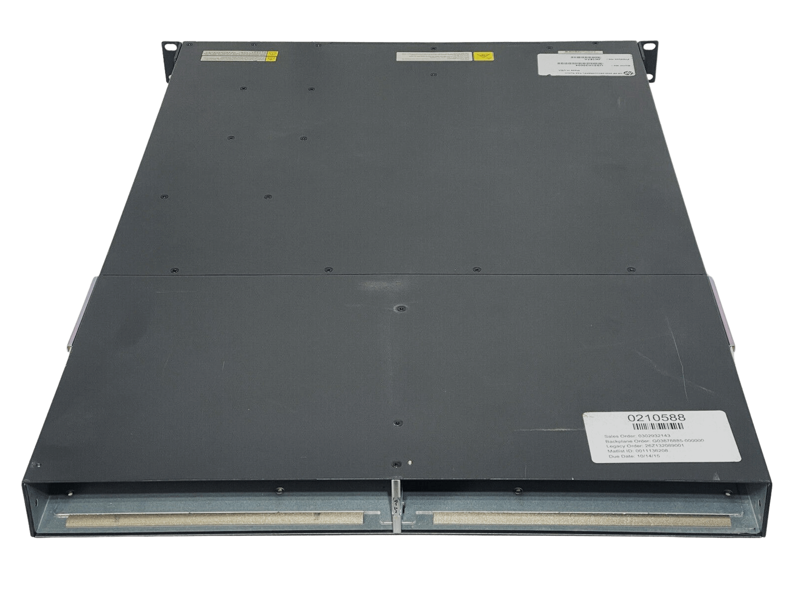 HPE JH187A FlexFabric 5930 2QSFP+ 2-slot L3 Switch 1x PSU 2x Back to Front Fan Kit Ears.