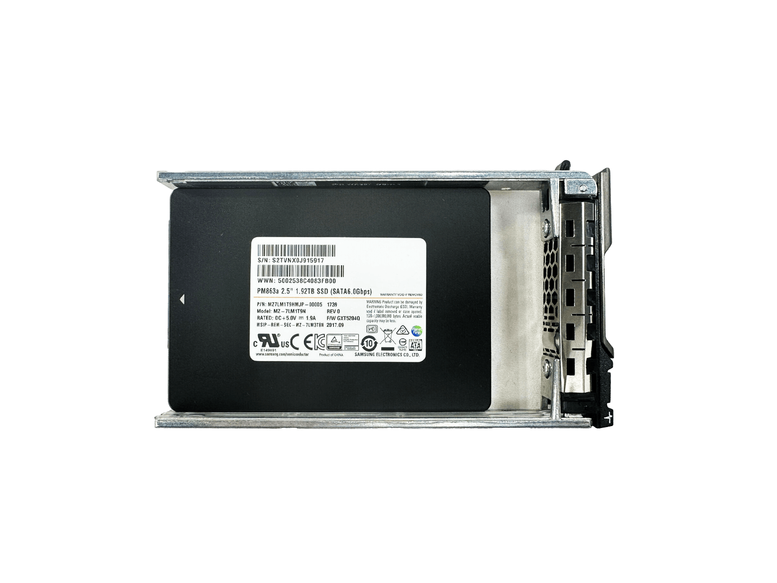 Samsung MZ-7LM1T9N 1.92TB SATA 6Gb/s 2.5" SFF Read Intensive Dell Tray SSD Solid State Drive