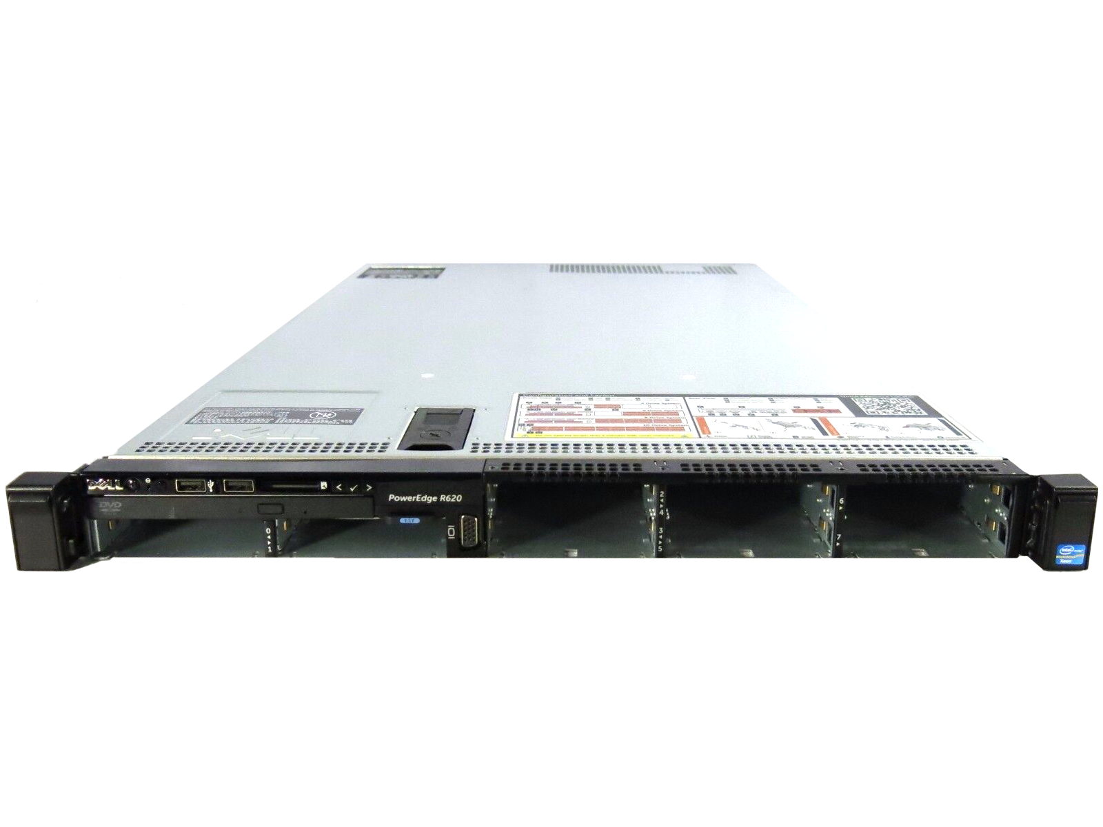 Dell R620 10 bay 2x E5-2670V2 64GB 2x 512GB SSD SATA RPS 2x 750W iDrac Ent SFF.
