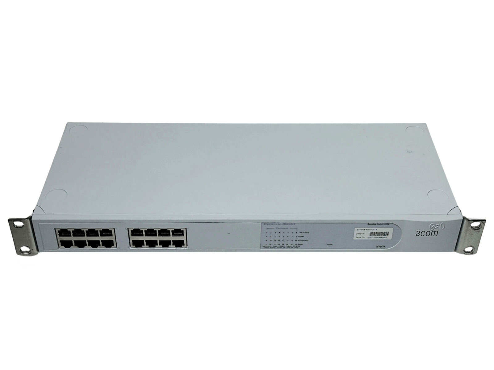 3Com Baseline Switch 2816 16x 10/100/1000 RJ-45 Gigabit Ethernet 3C16479.