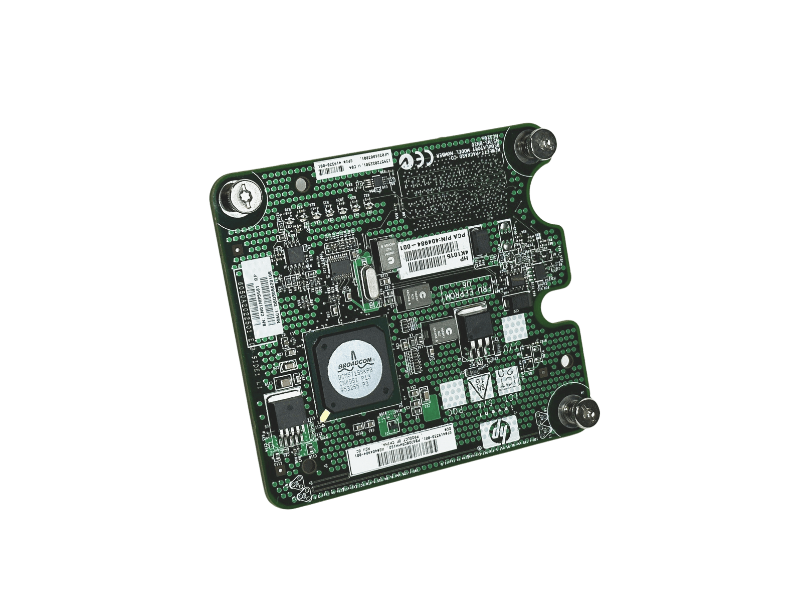 HP 404984-001 Broadcom 5715 1GbE Dual Port PCIe Mezzanine NC326m Network Interface Card.