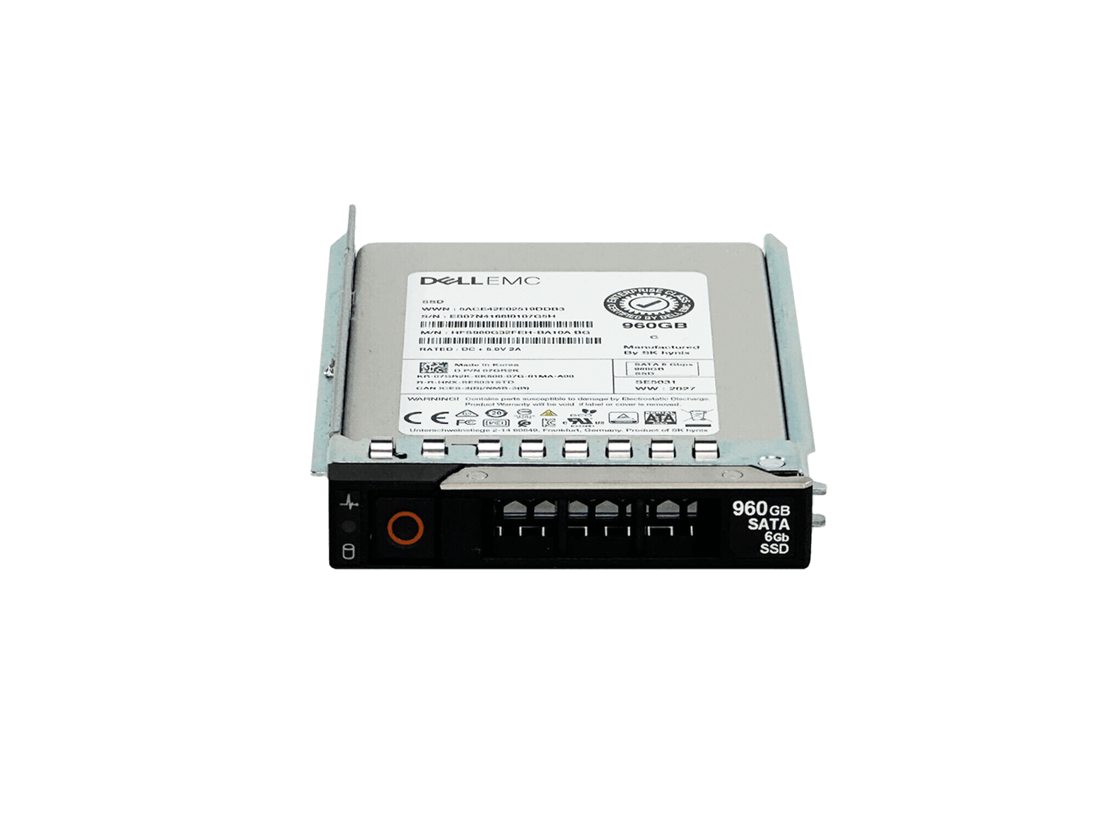 Dell 07GR2K 960GB SATA 6Gb/s 2.5" SFF Mixed Use TLC SSD Solid State Drive