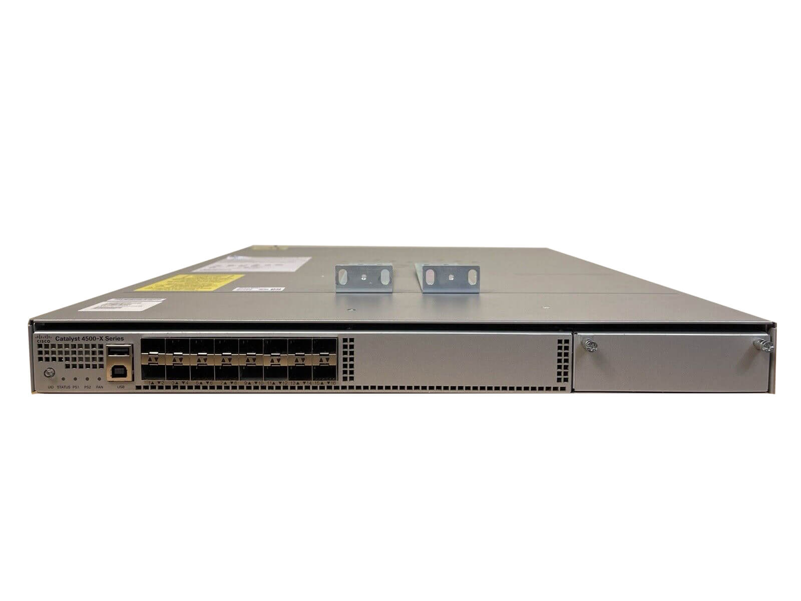 Cisco WS-C4500X-16SFP+ 16 Port 10GE Gigabit Switch 2x AC PSU F- B AF Port Intake