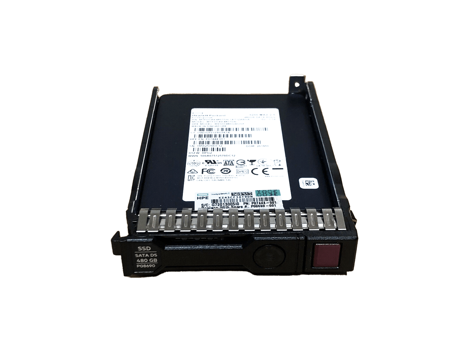 HPE P08690-001 480GB SATA 2.5" SFF RI (Read Intensive) SC MLC SSD Solid State Drive