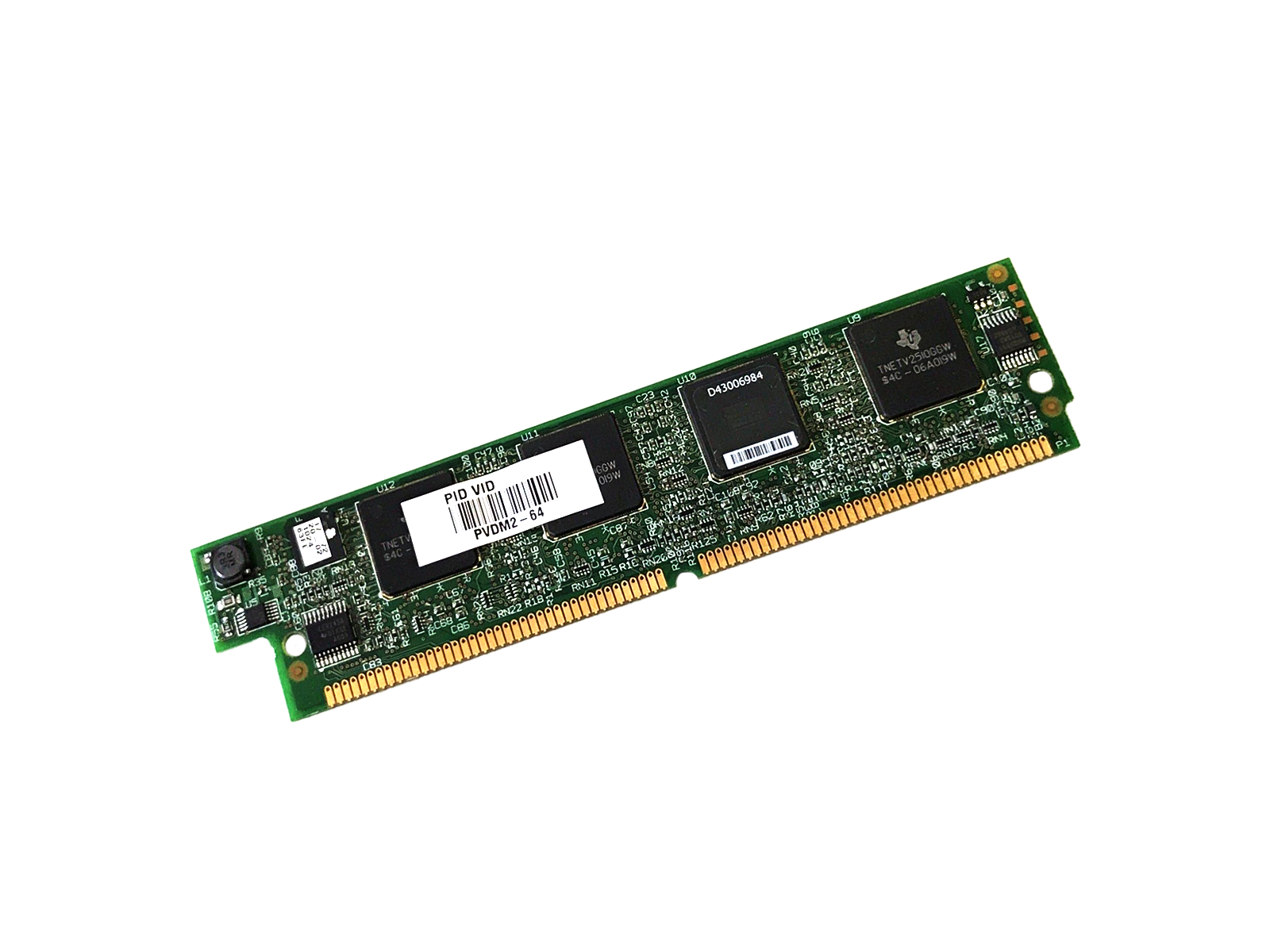 Cisco PVDM2-64 High Density 64-Channel Packet Fax and Voice DSP Module.