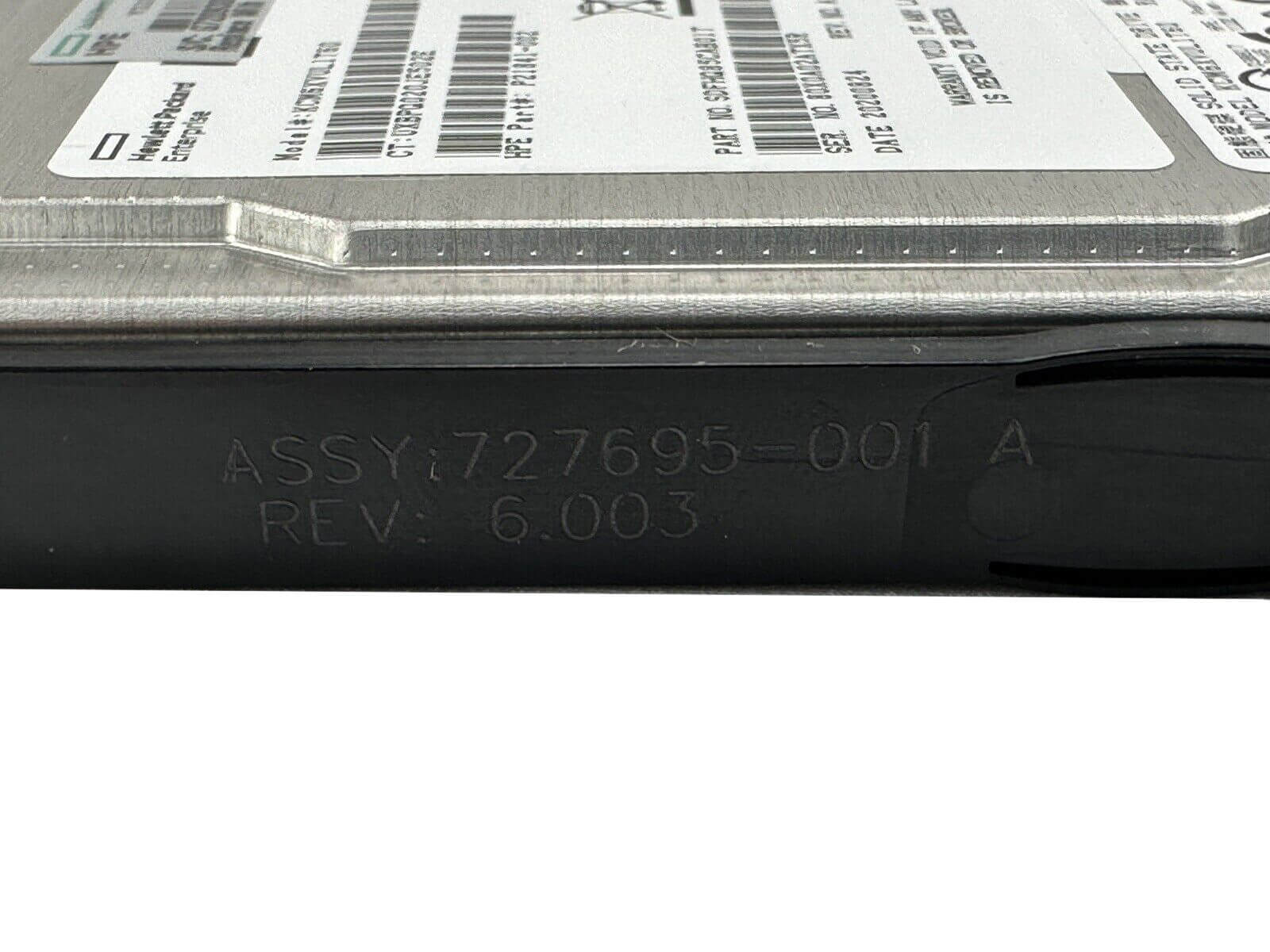 HPE P20755-001 1.6TB U.3 NVMe 2.5" SFF Mixed Use SCN TLC SSD Solid State Drive