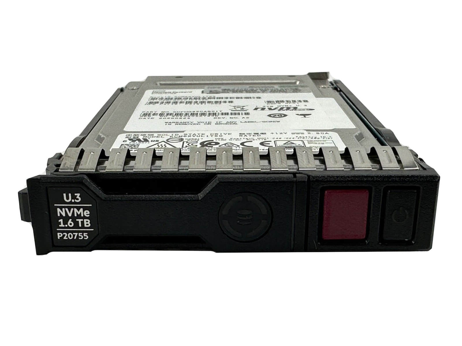 HPE P20755-001 1.6TB U.3 NVMe 2.5" SFF Mixed Use SCN TLC SSD Solid State Drive