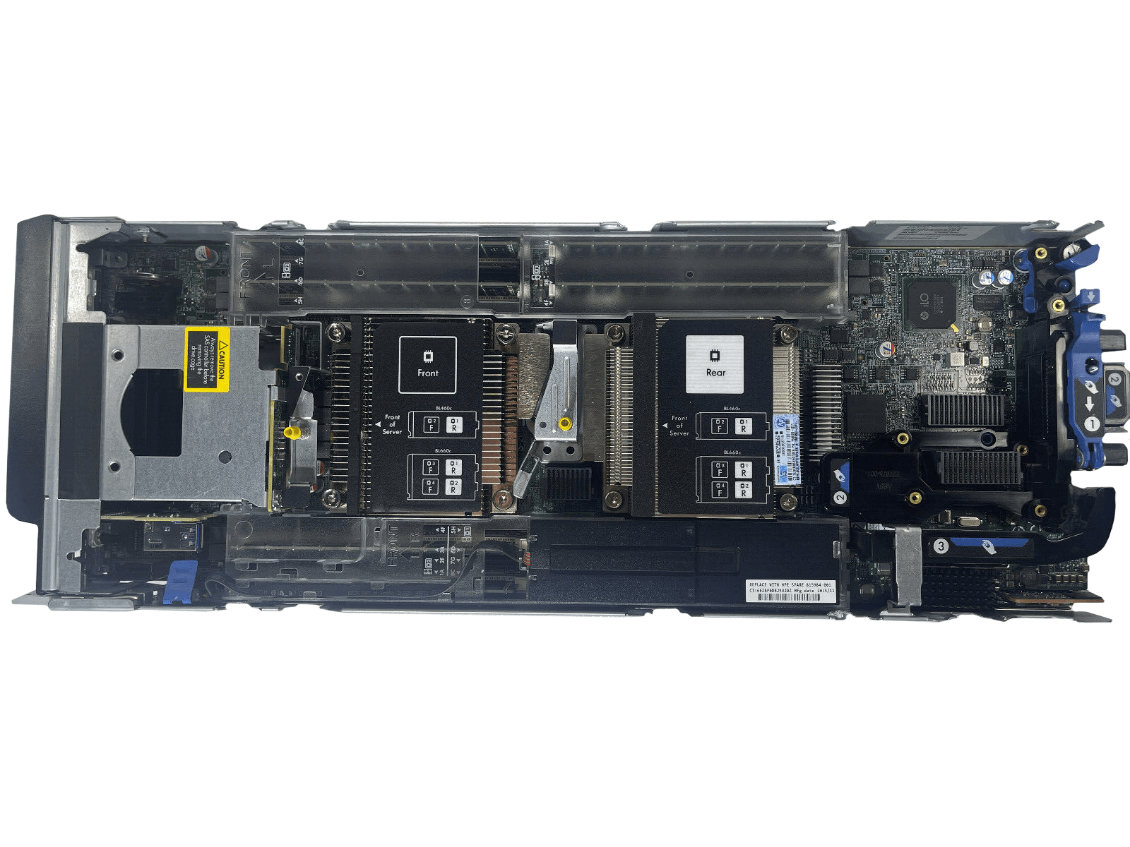 HPE BL460c Gen9 Blade Server 2SFF 2x 12C E5-2670 v3 512GB P244br 630FLB 10GbE.