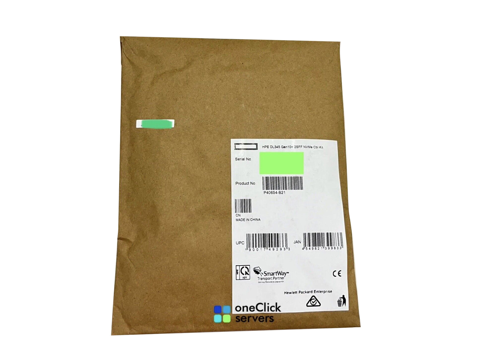 HPE ProLiant DL345 Gen10+ Plus 2SFF NVMe Cbl Cable Kit P40654-B21 2x SFF U.2 U.3.